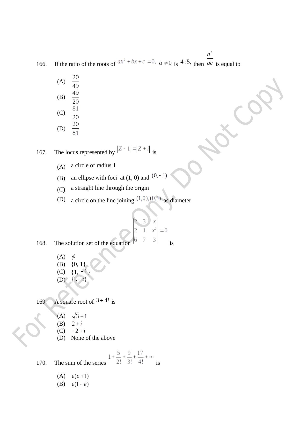 CUSAT CAT 2021 B.Tech Shift I Question Paper - Page 34