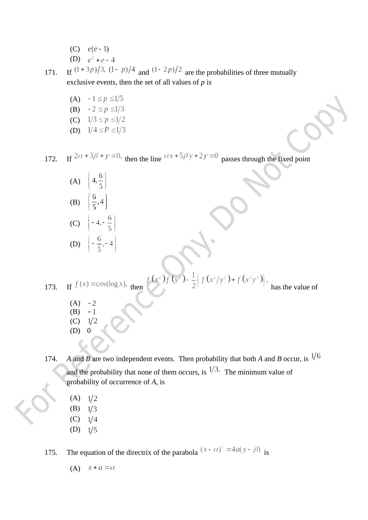 CUSAT CAT 2021 B.Tech Shift I Question Paper - Page 35
