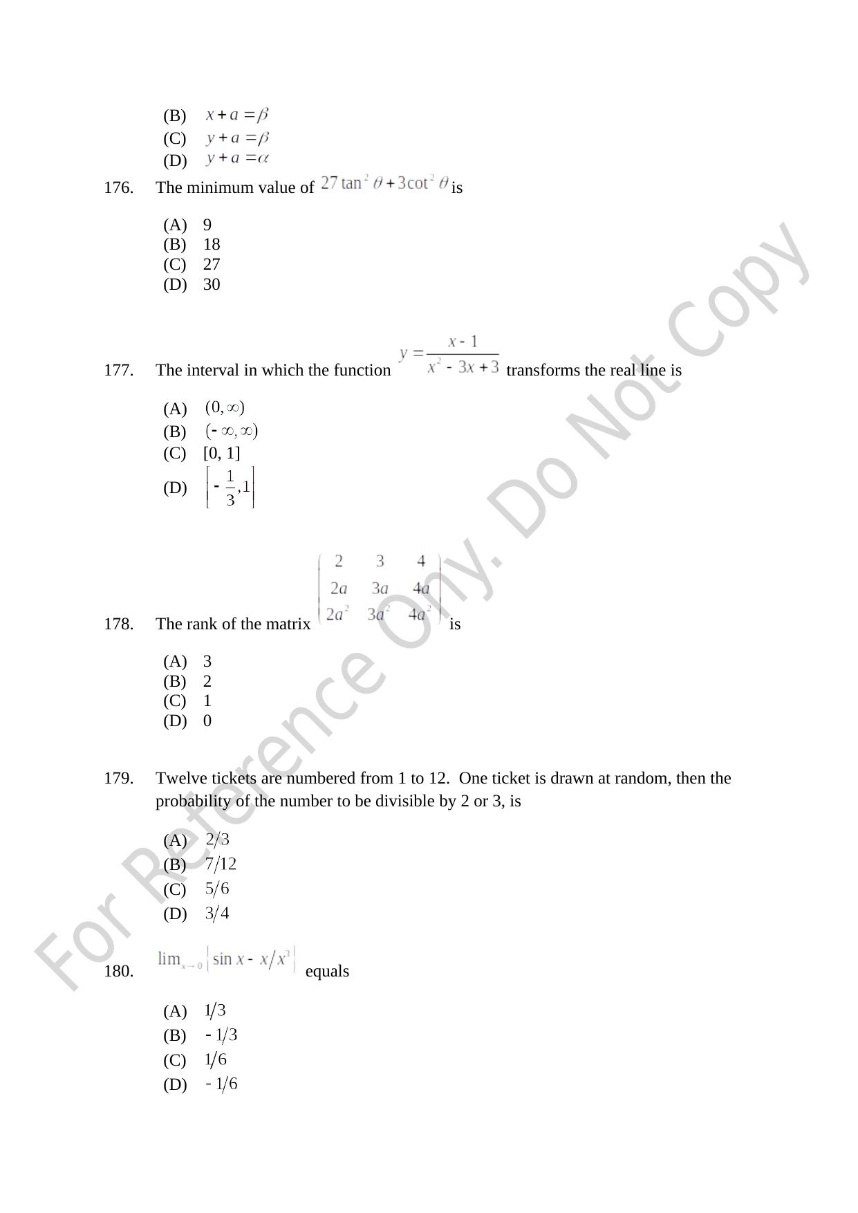 CUSAT CAT 2021 B.Tech Shift I Question Paper - Page 36