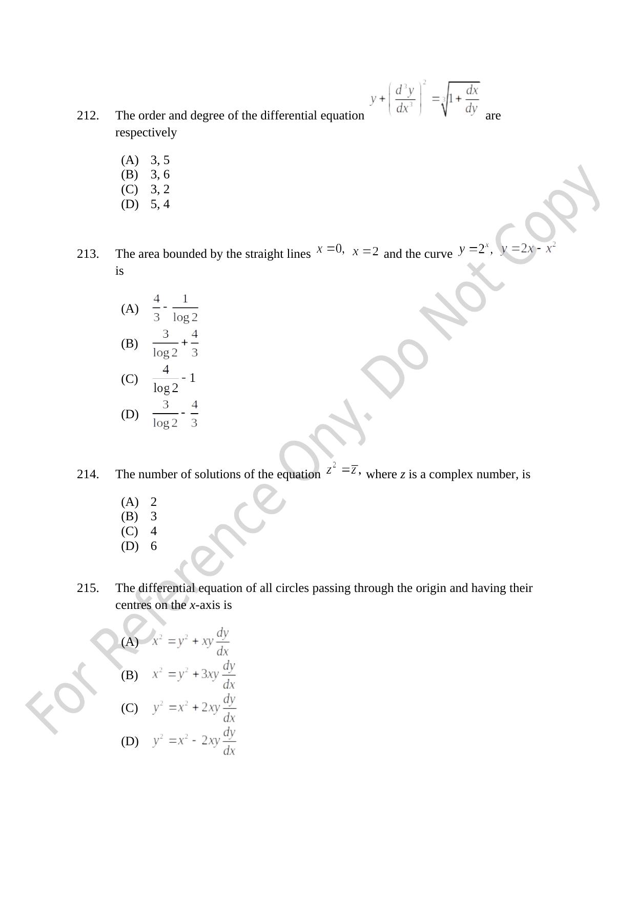 CUSAT CAT 2021 B.Tech Shift I Question Paper - Page 46
