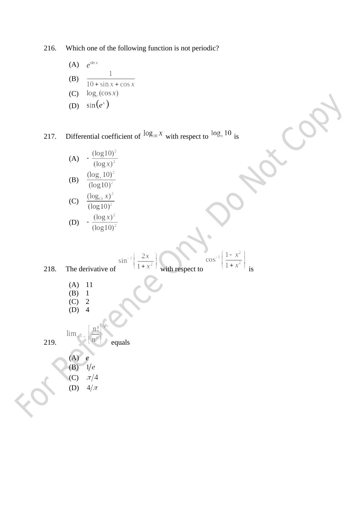 CUSAT CAT 2021 B.Tech Shift I Question Paper - Page 47