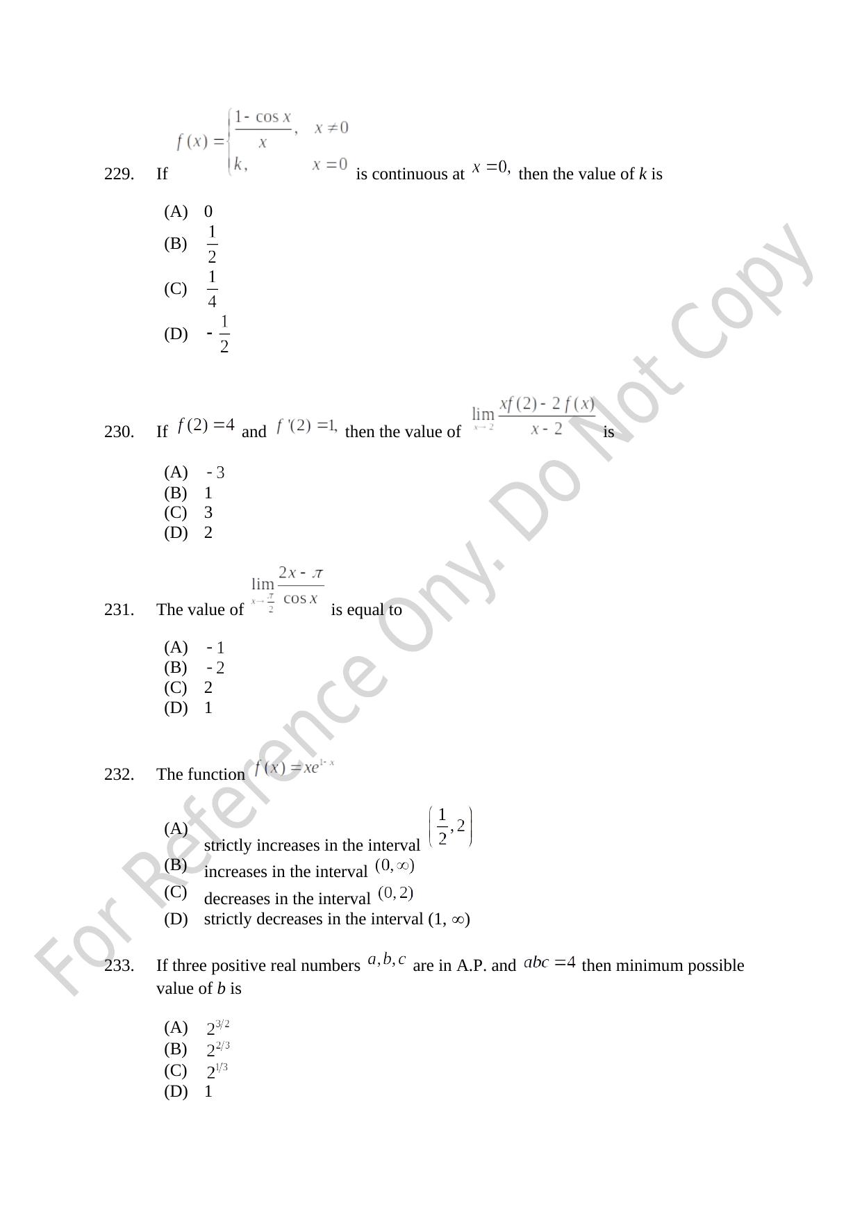 CUSAT CAT 2021 B.Tech Shift I Question Paper - Page 50