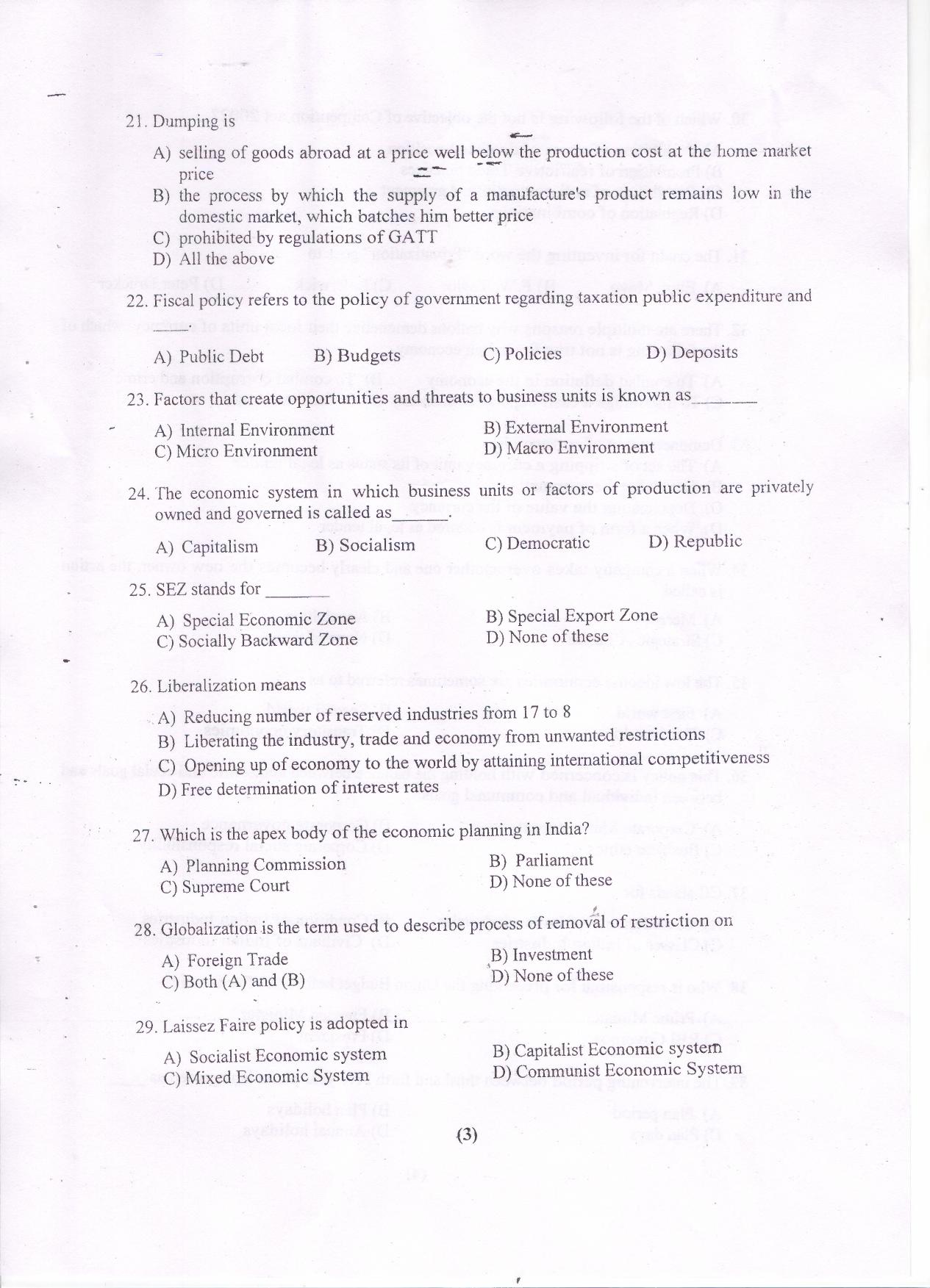 PU MET 2017 Question Booklet with Key - Page 4