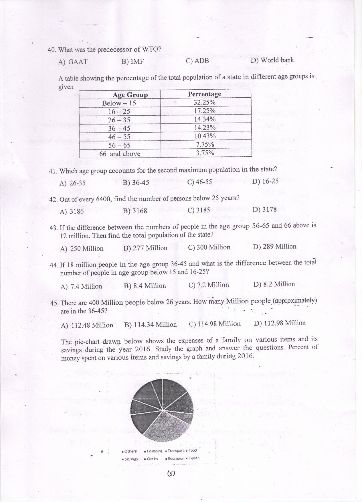 PU MET 2017 Question Booklet with Key - Page 6