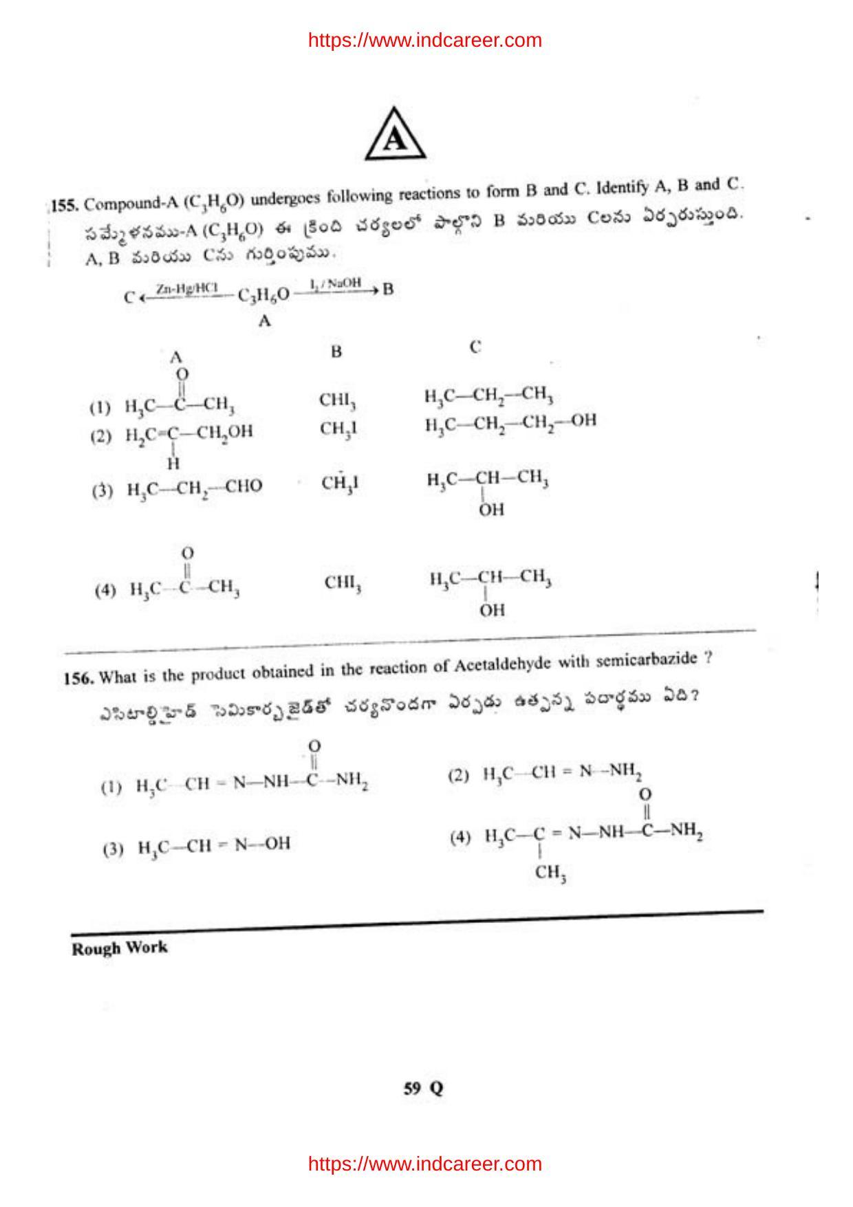 TS EAMCET 2012 Question Paper  - Page 60