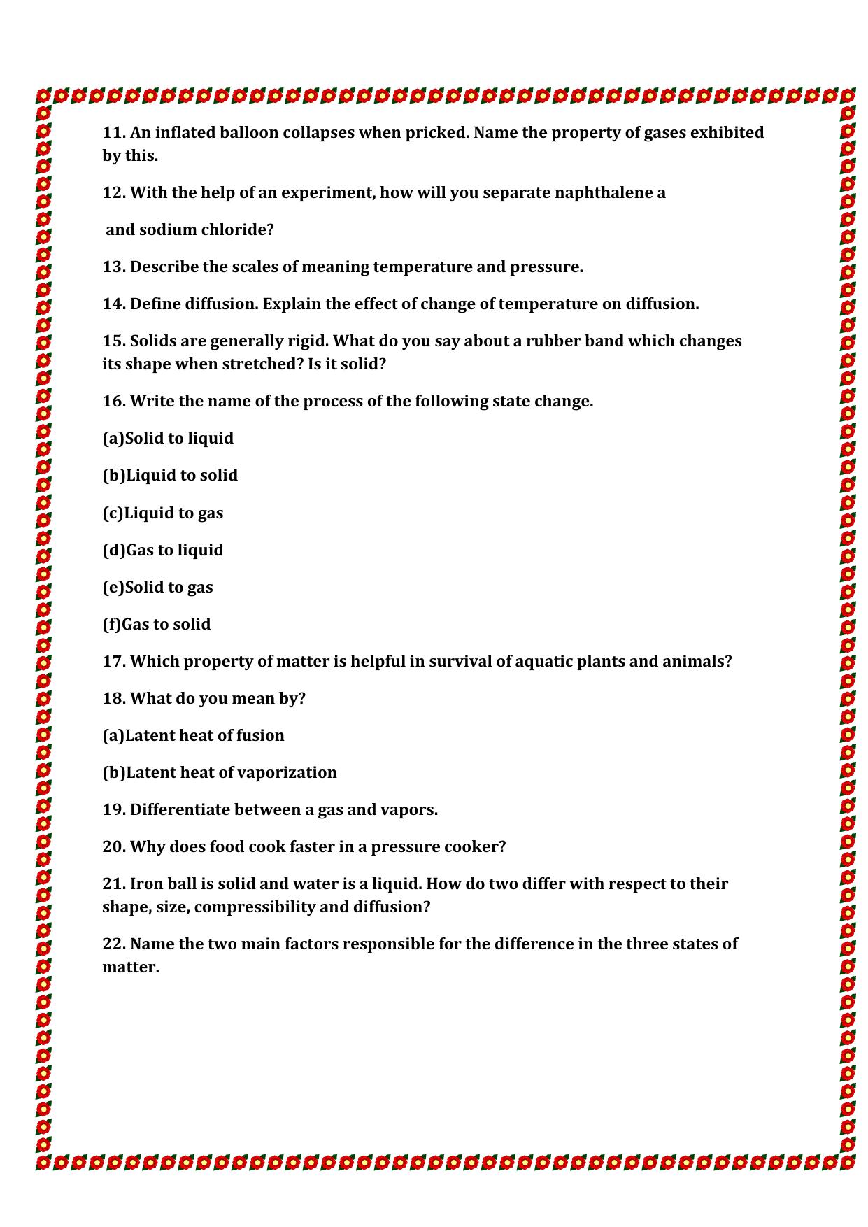 CBSE Worksheets for Class 9 Science Assignment 3 - Page 3