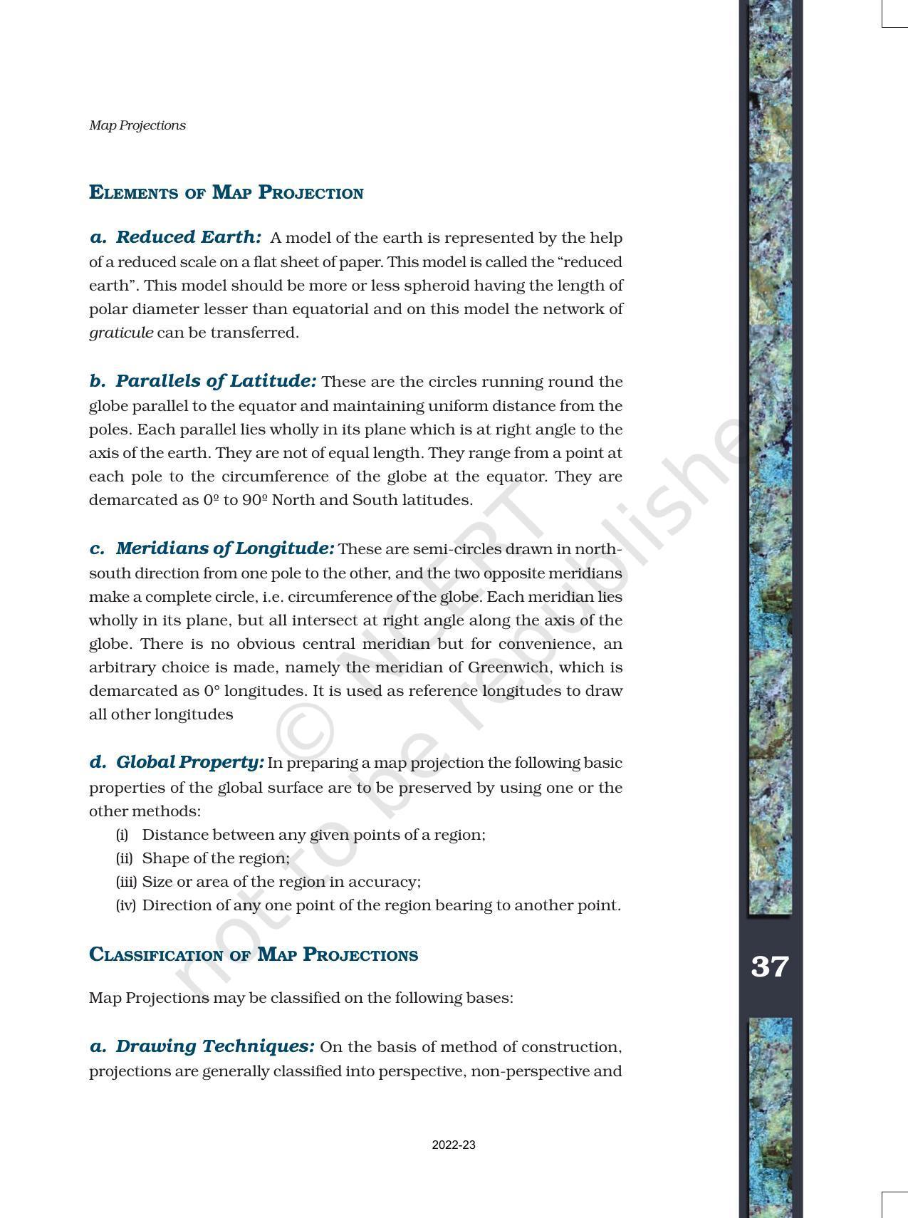 NCERT Book for Class 11 Geography (Part-III) Chapter 4 Map Projections - Page 3