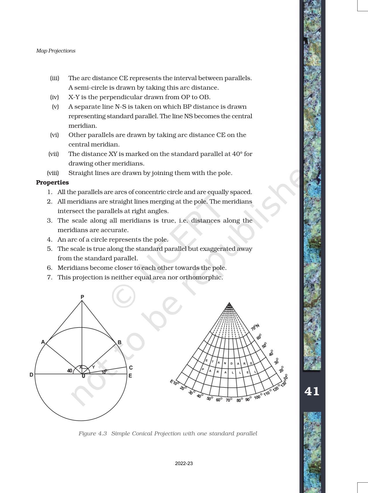 NCERT Book for Class 11 Geography (Part-III) Chapter 4 Map Projections - Page 7