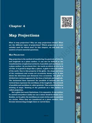 NCERT Book for Class 11 Geography (Part-III) Chapter 4 Map Projections