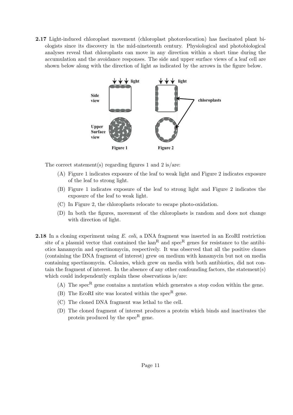 LPU NEST Question Papers 2015 SET A - Page 11