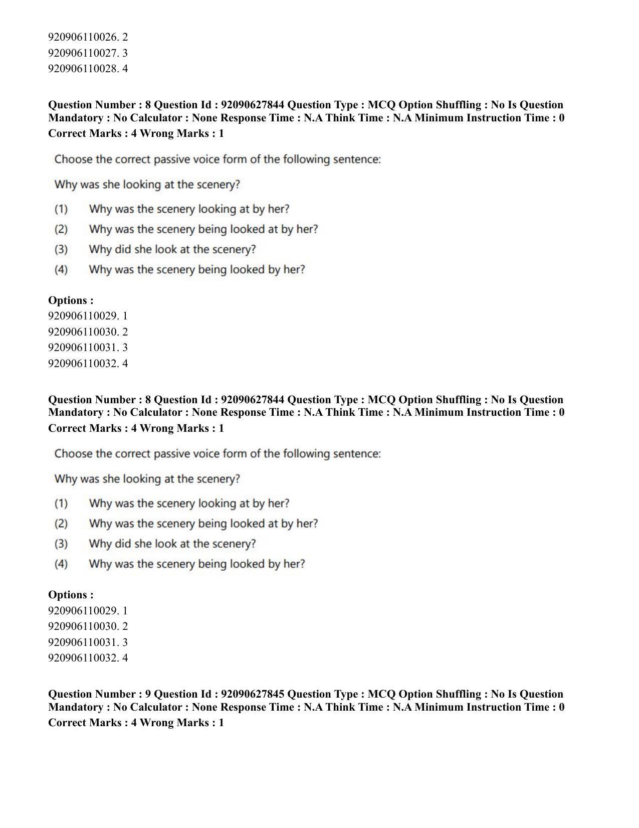 CUET PG 2023: COQP02 – Applied Geography and Geoinformatics (Eng) - Shift 1 (26-06-2023) Question Paper - Page 9