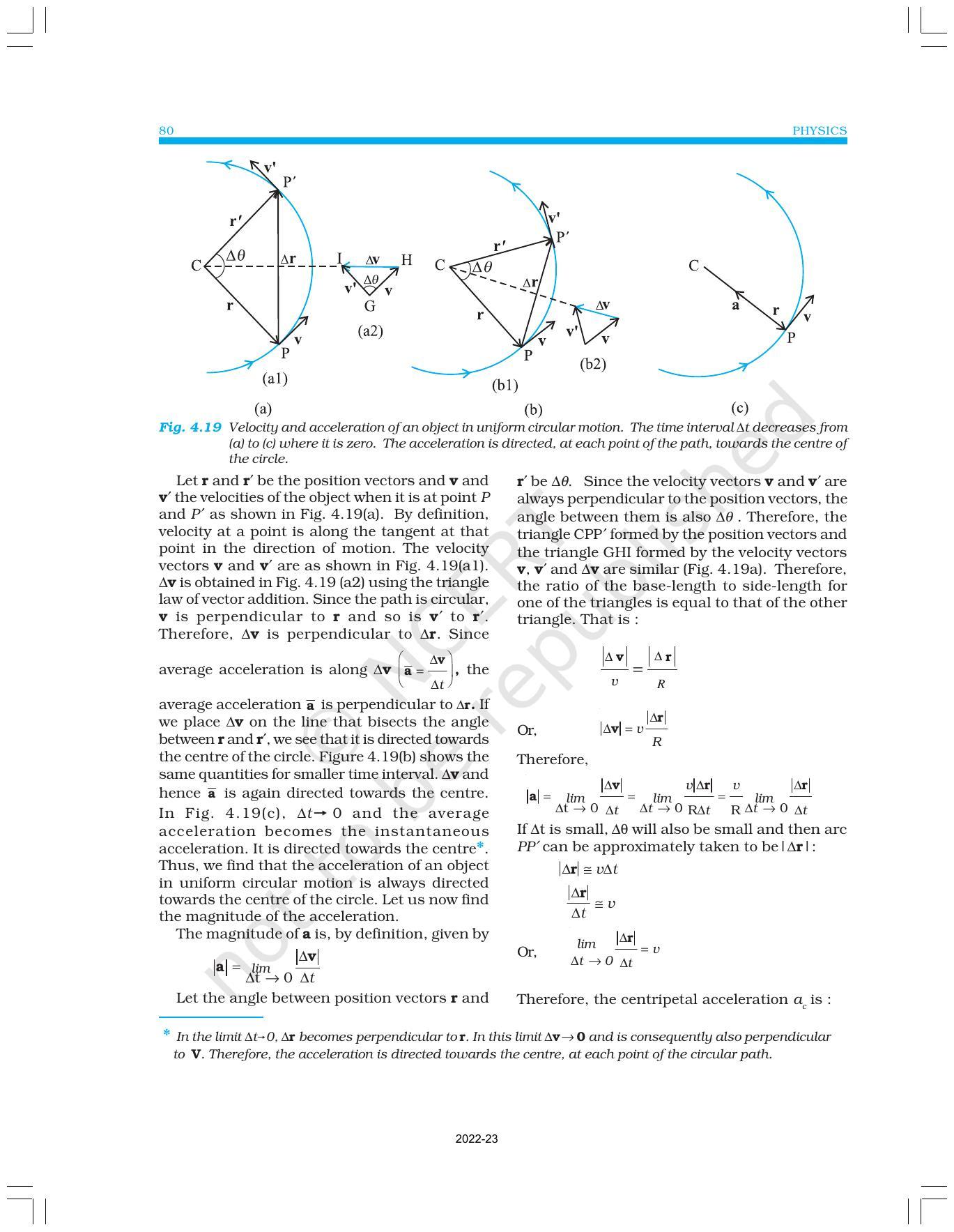 NCERT Book for Class 11 Physics Chapter 4 Motion in a Plane - Page 16