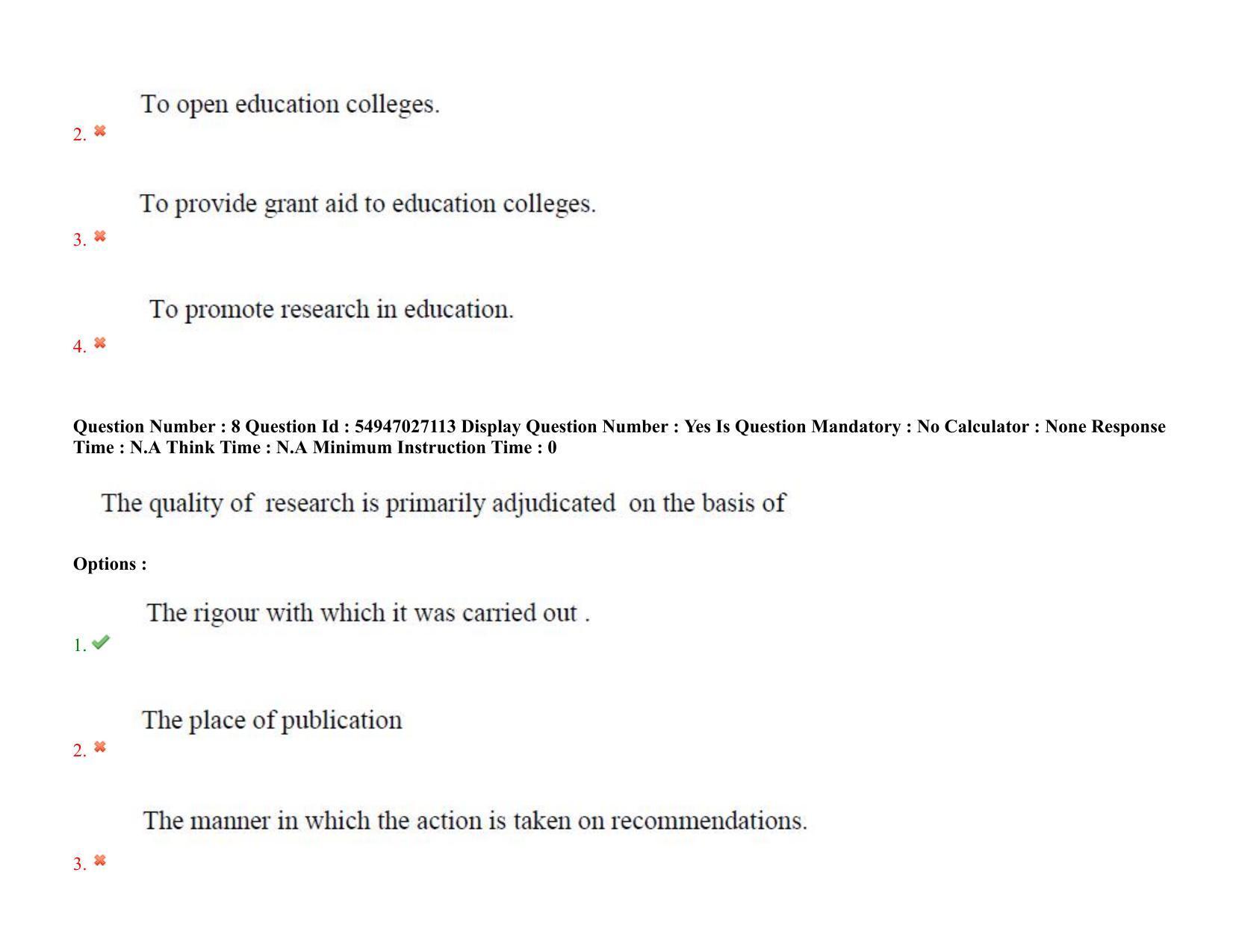 AP RCET 2022: Adult Education - 19-10-2022 (Wednesday) Session-I Question Paper With keys - Page 7