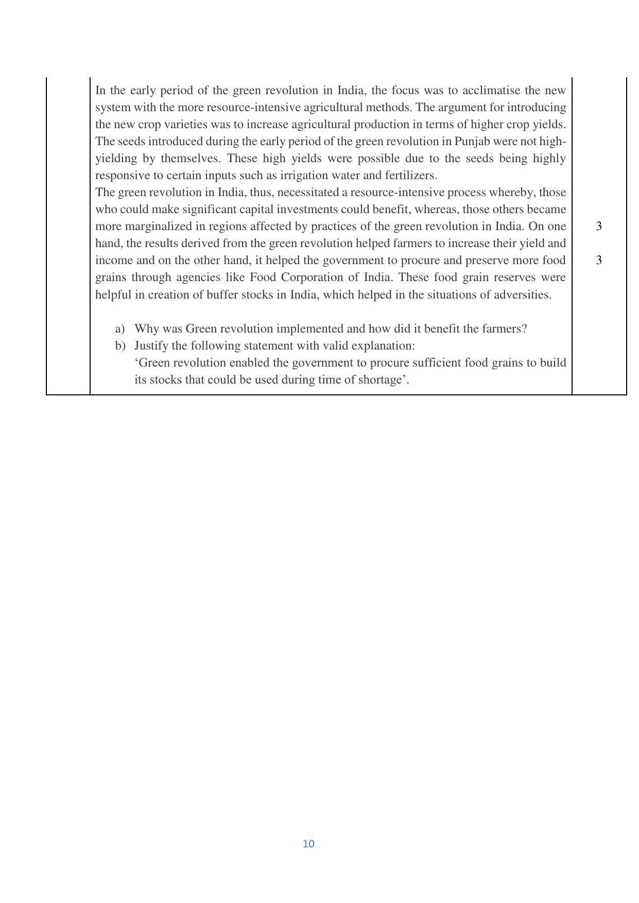 CBSE Class 12 Economics Sample Paper 2023 - Page 10