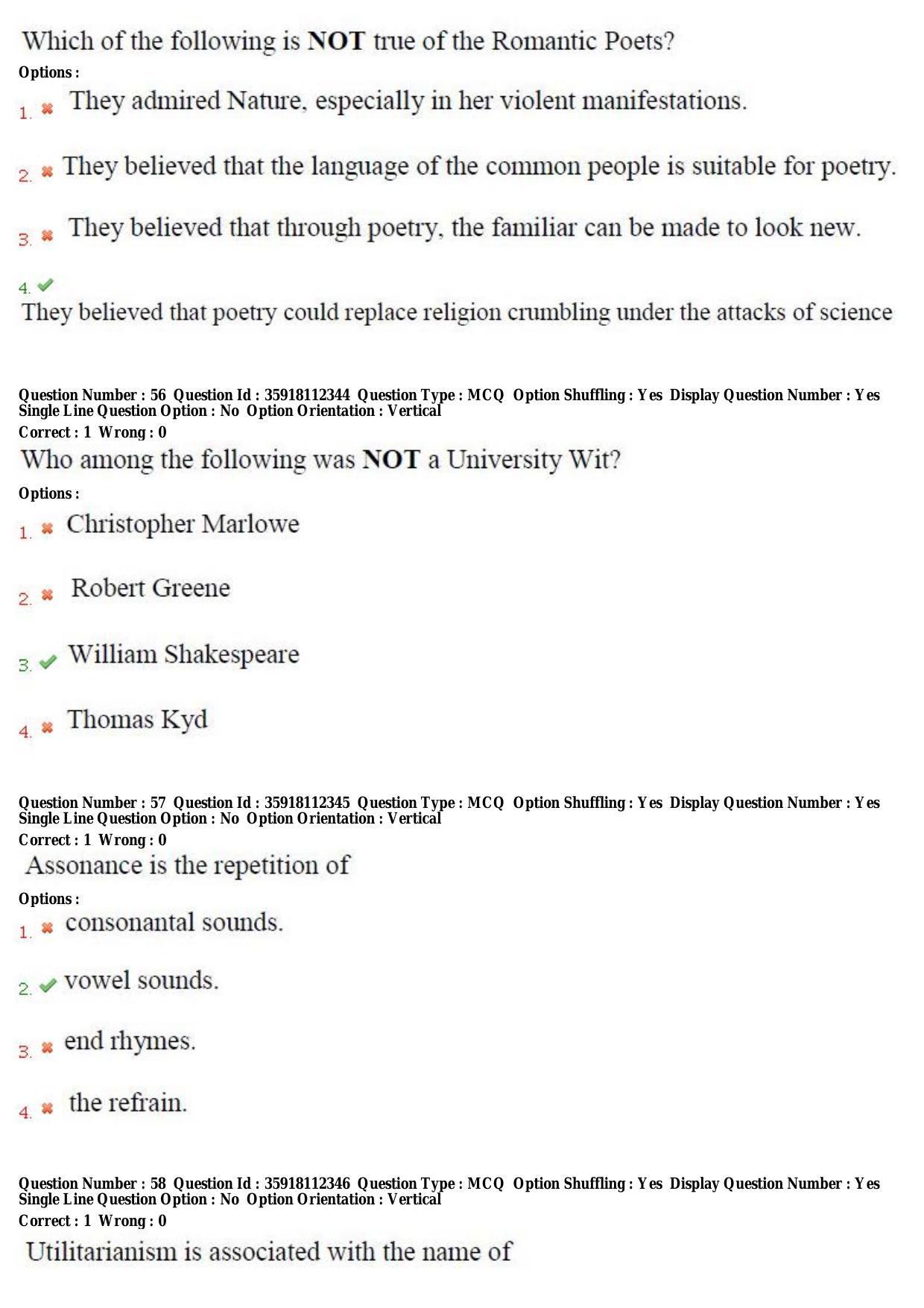 TS CPGET 2018 M.A. English (Shift 3) Question Paper with Answer Key - Page 23