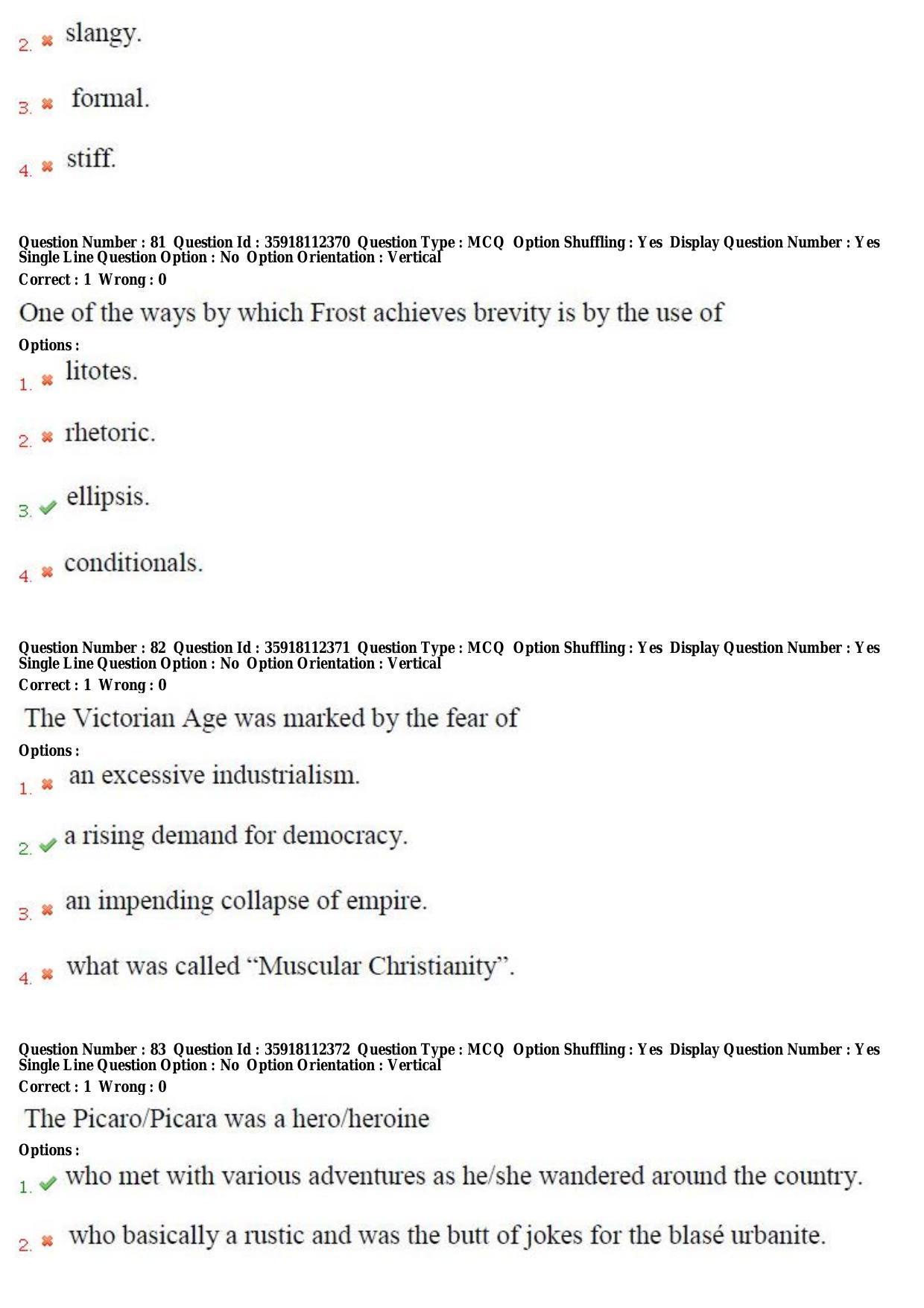 TS CPGET 2018 M.A. English (Shift 3) Question Paper with Answer Key - Page 32