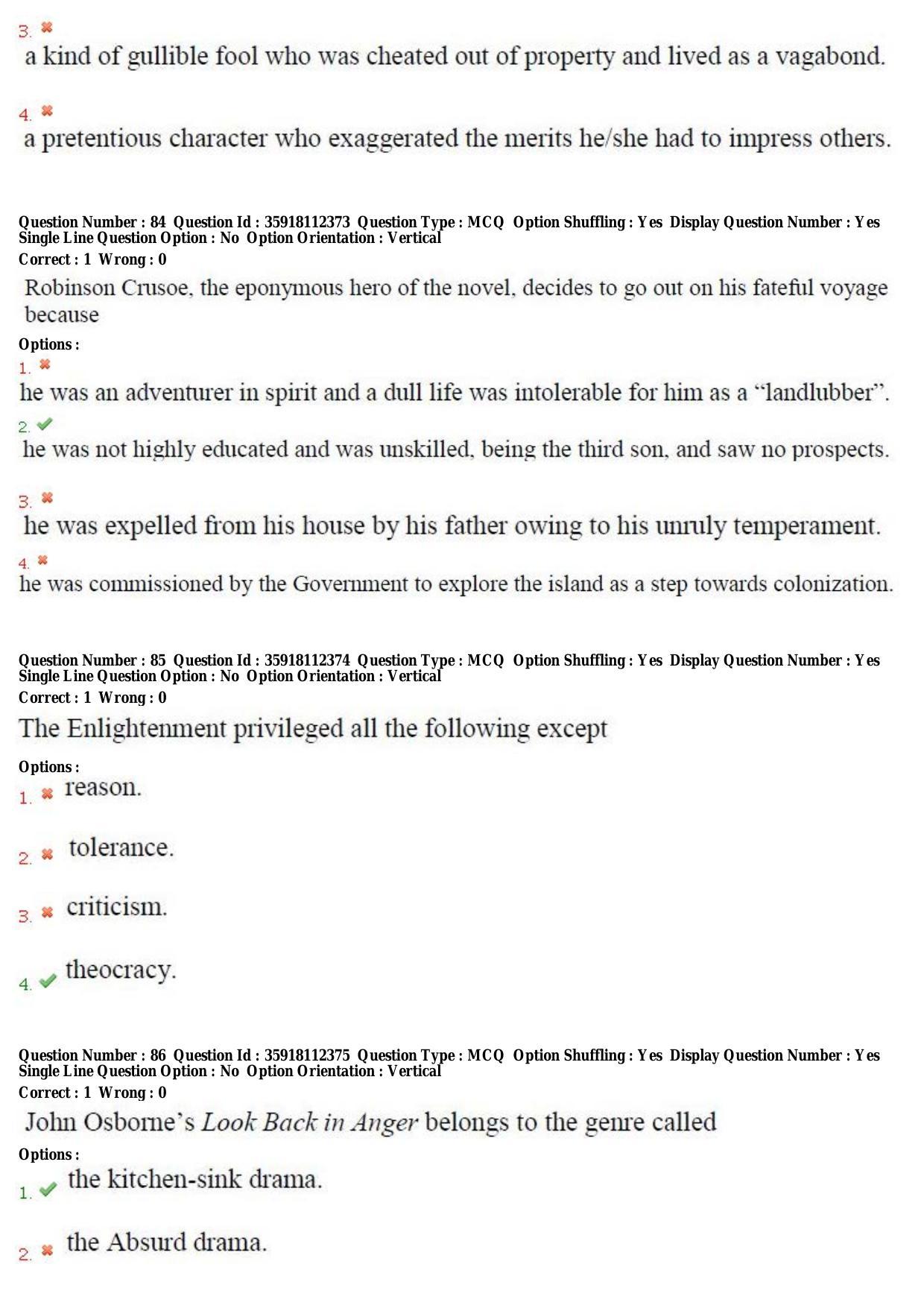 TS CPGET 2018 M.A. English (Shift 3) Question Paper with Answer Key - Page 33