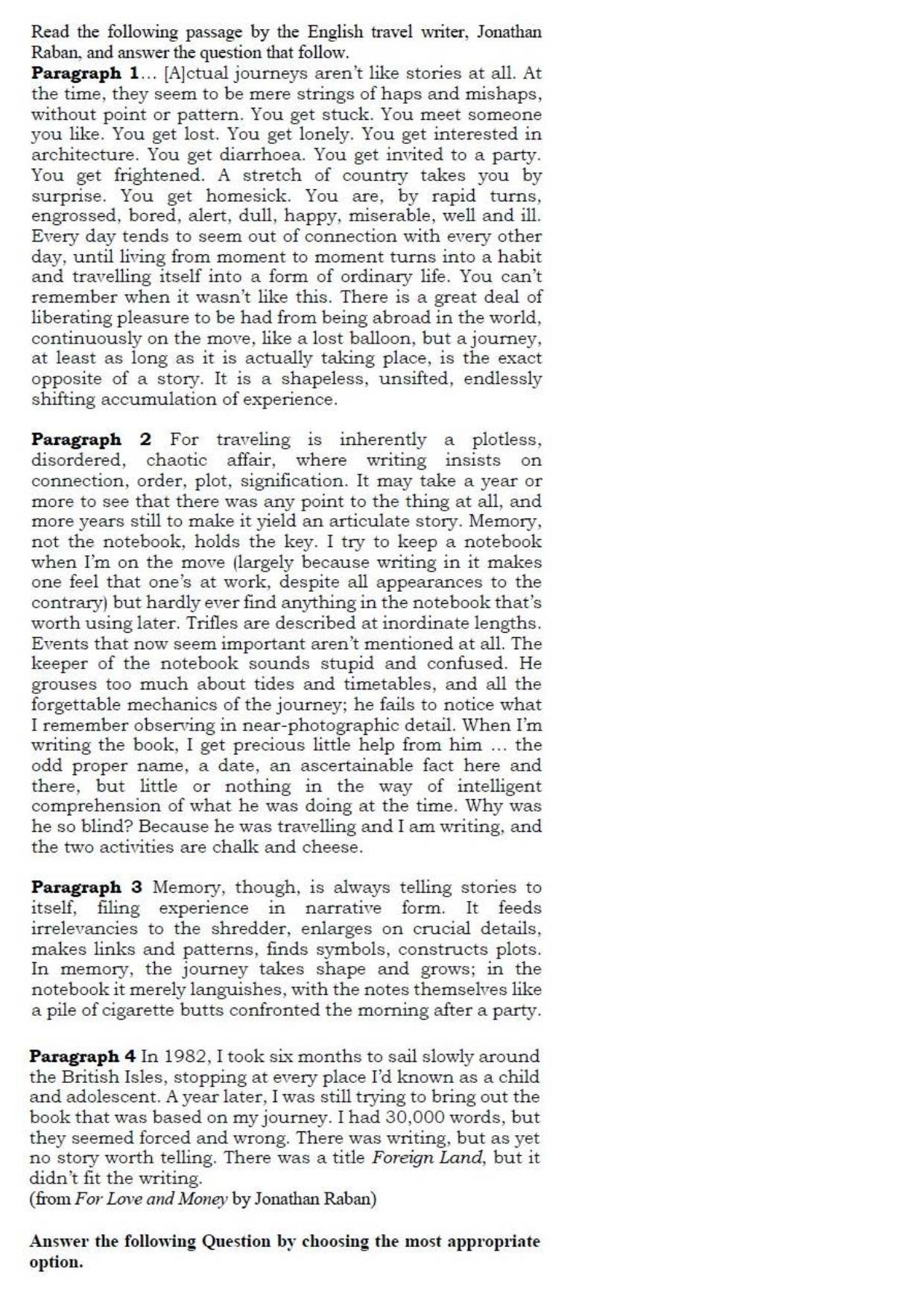 TS CPGET 2018 M.A. English (Shift 3) Question Paper with Answer Key - Page 35
