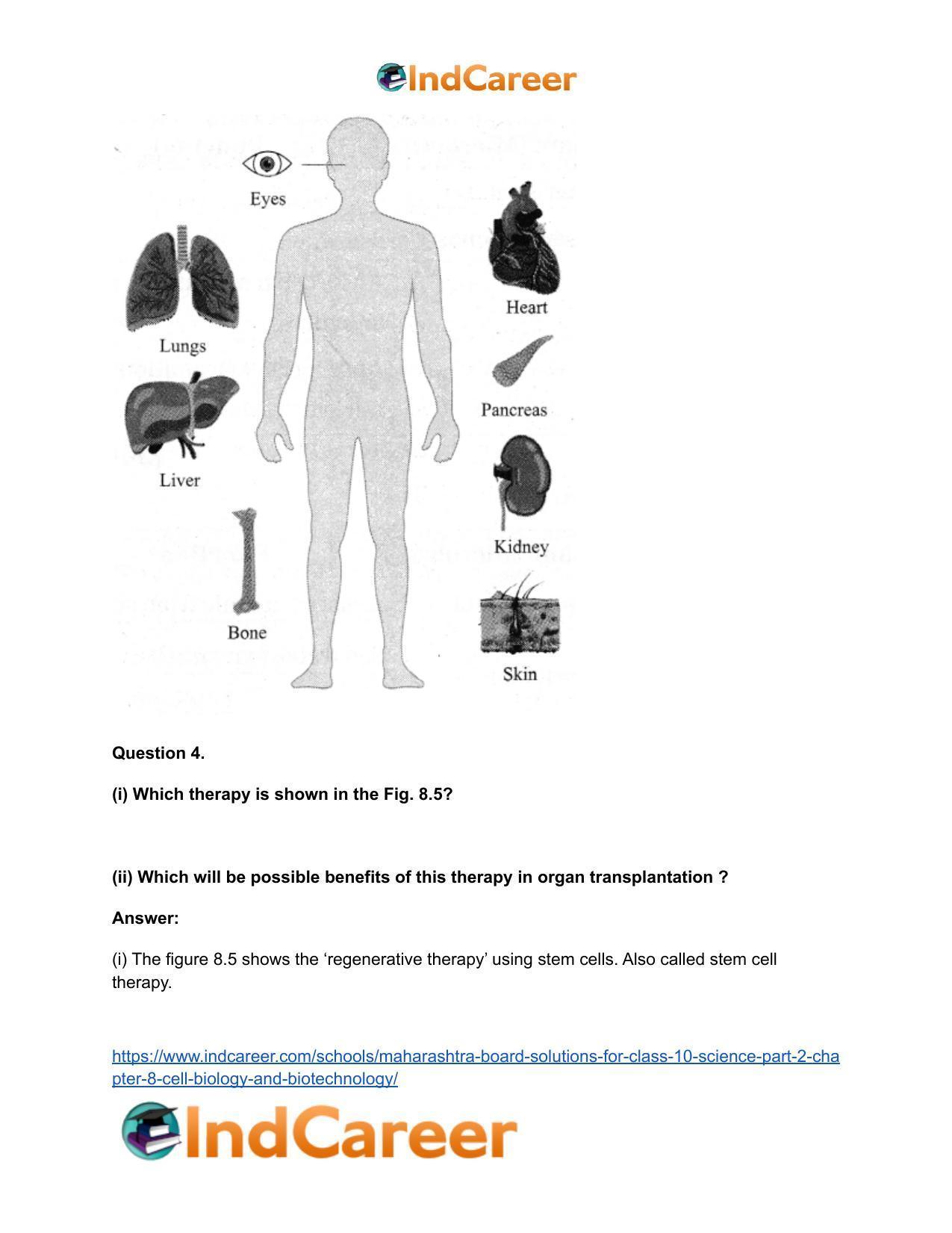 Maharashtra Board Solutions for Class 10- Science (Part 2): Chapter 8- Cell Biology and Biotechnology - Page 37
