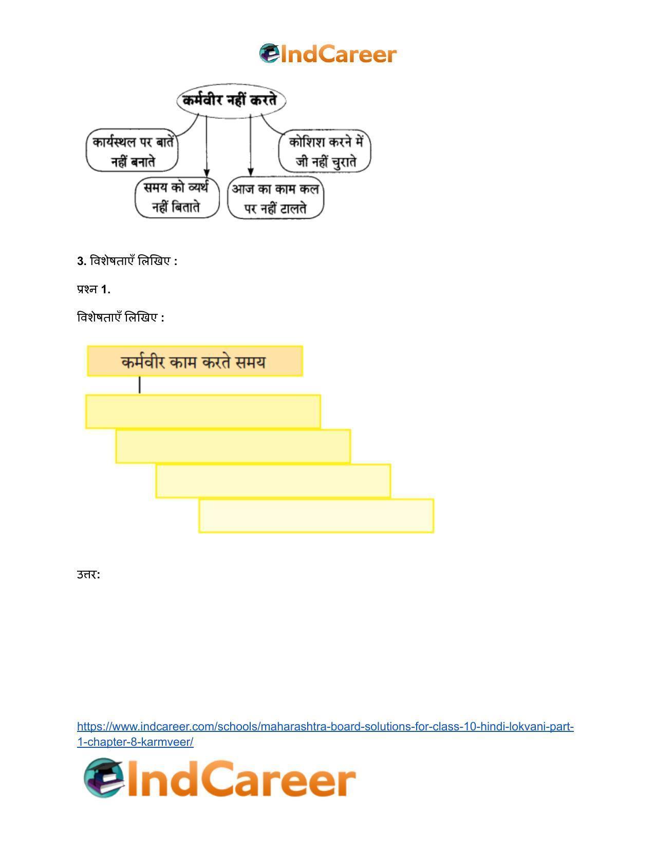 Maharashtra Board Solutions for Class 10- Hindi Lokvani (Part 1): Chapter 8- कर्मवीर - Page 4