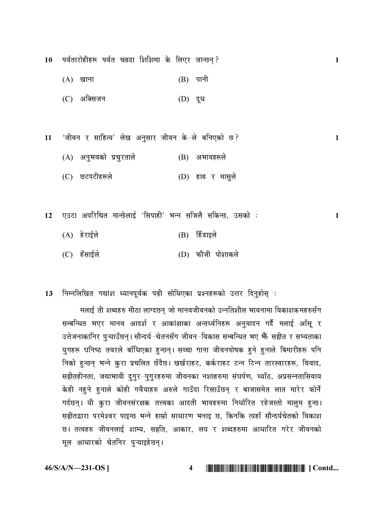 NIOS April 2013 Class 10 Nepali Question Paper - Page 4