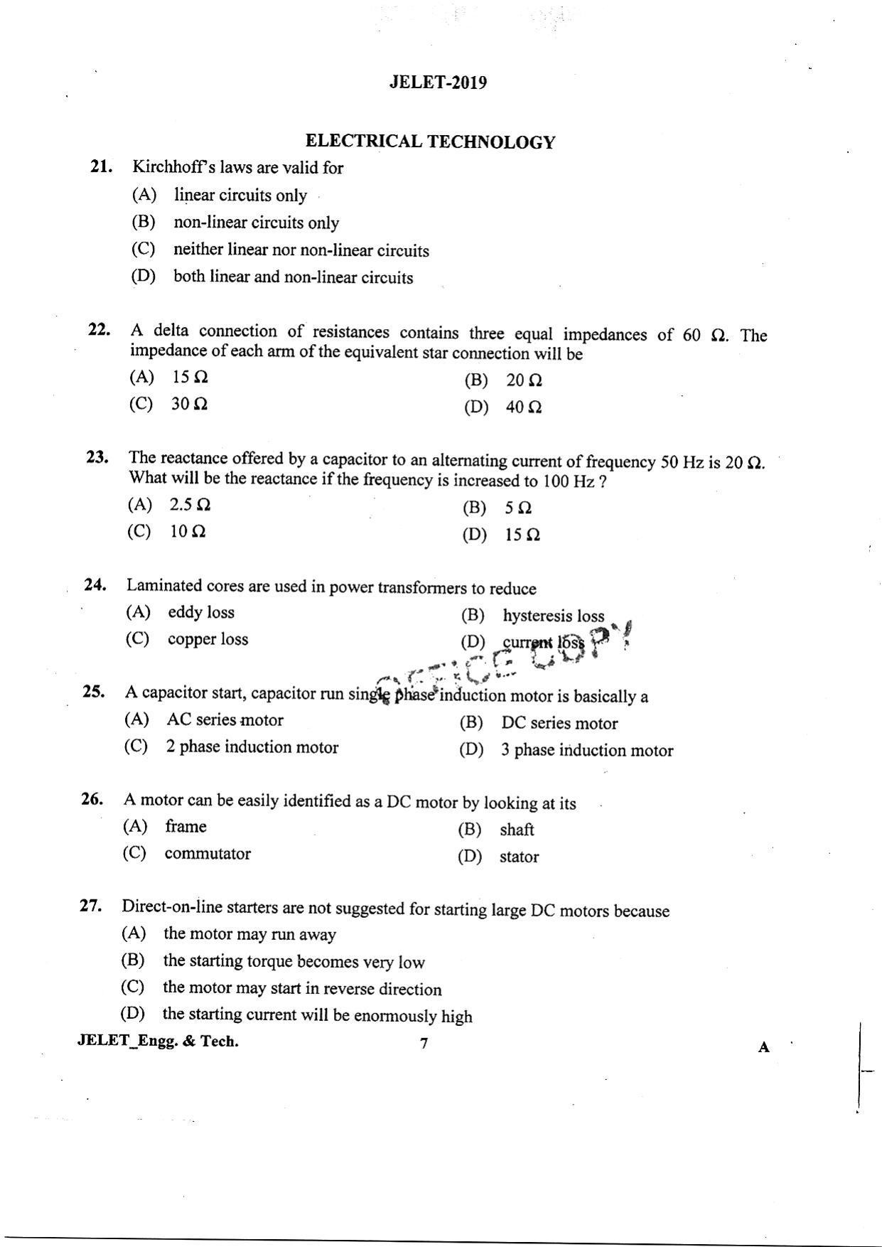 WBJEE  JELET 2019 ( Engg & Tech) - Page 6