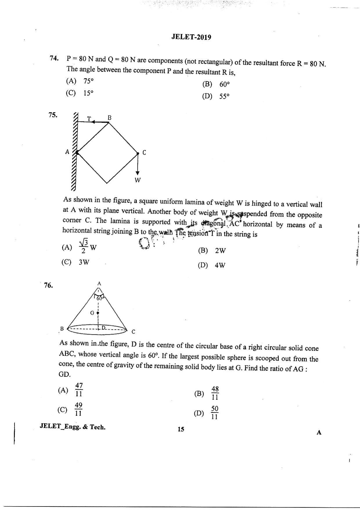 WBJEE  JELET 2019 ( Engg & Tech) - Page 14