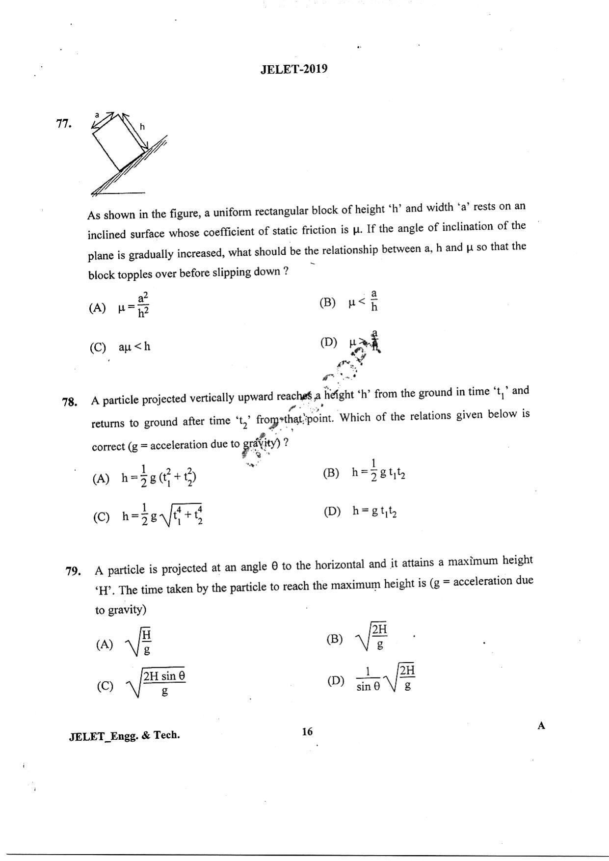 WBJEE  JELET 2019 ( Engg & Tech) - Page 15