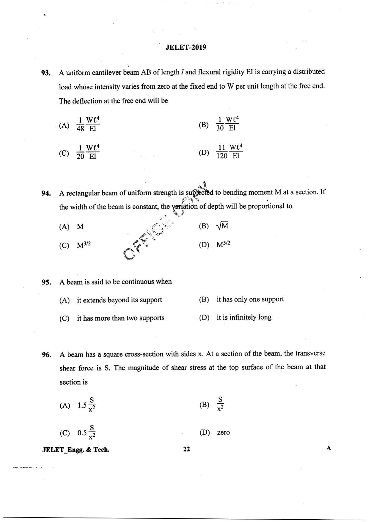 WBJEE  JELET 2019 ( Engg & Tech) - Page 21