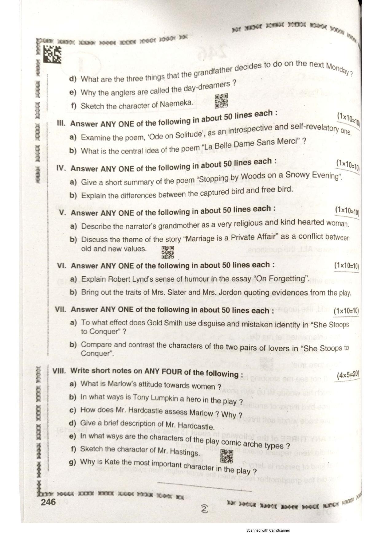 AP Intermediate 2nd Year Vocational Question Paper September-2021-English(Modern_Language)-II(246) - Page 2