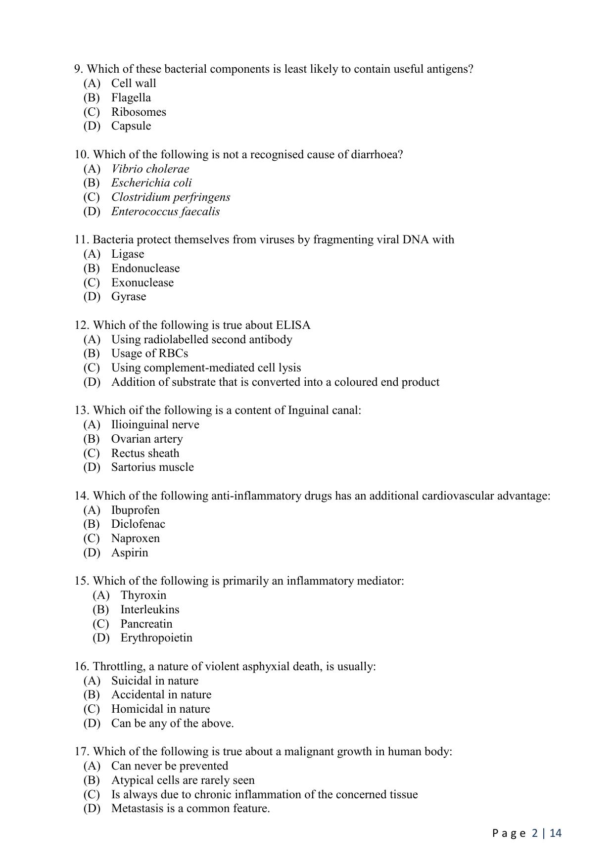 WB JEMAS (PG) MPH 2024 Question Paper - Page 4