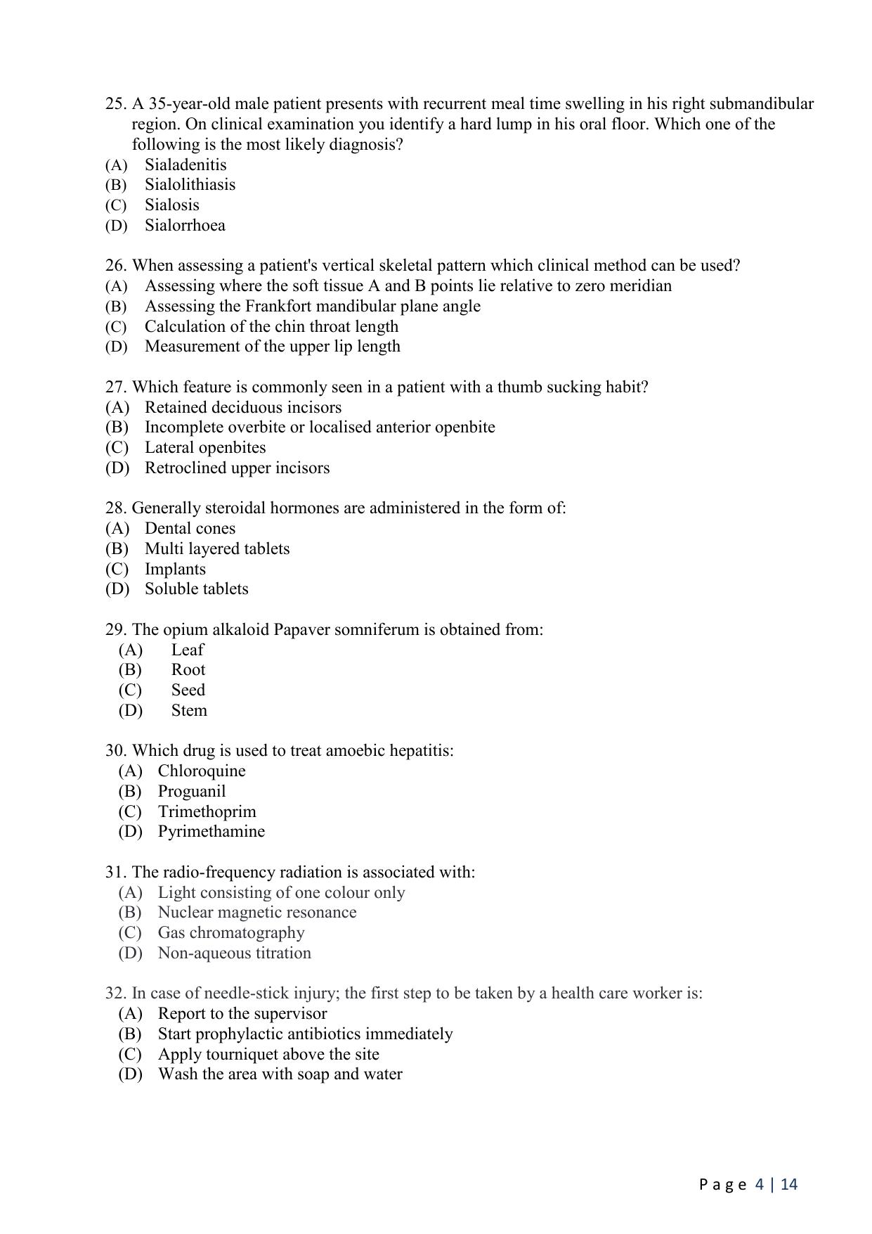 WB JEMAS (PG) MPH 2024 Question Paper - Page 6