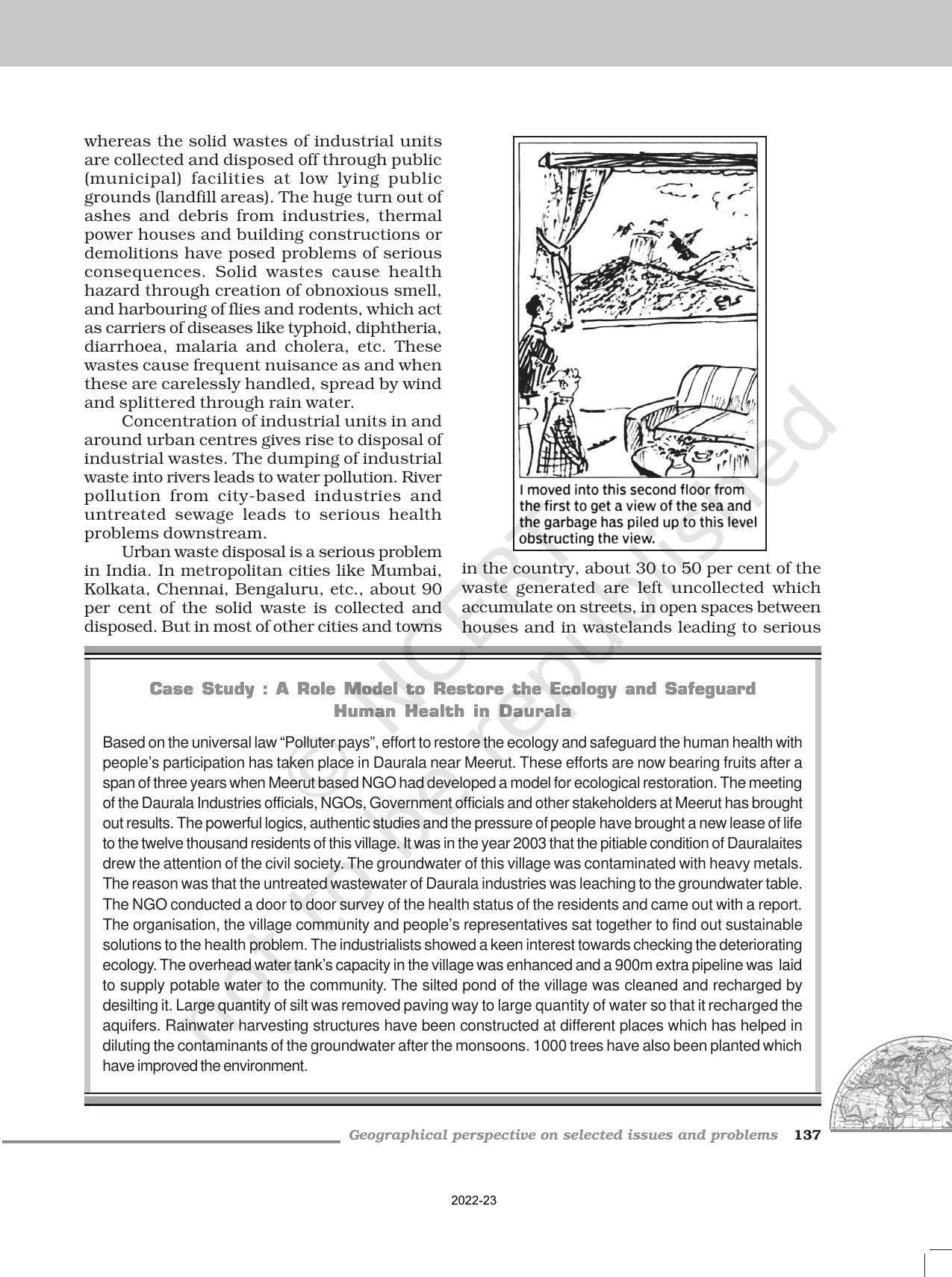 NCERT Book for Class 12 Geography (Part-II) Chapter 12 Geographical Perspective on Selected Issues and Problems - Page 5