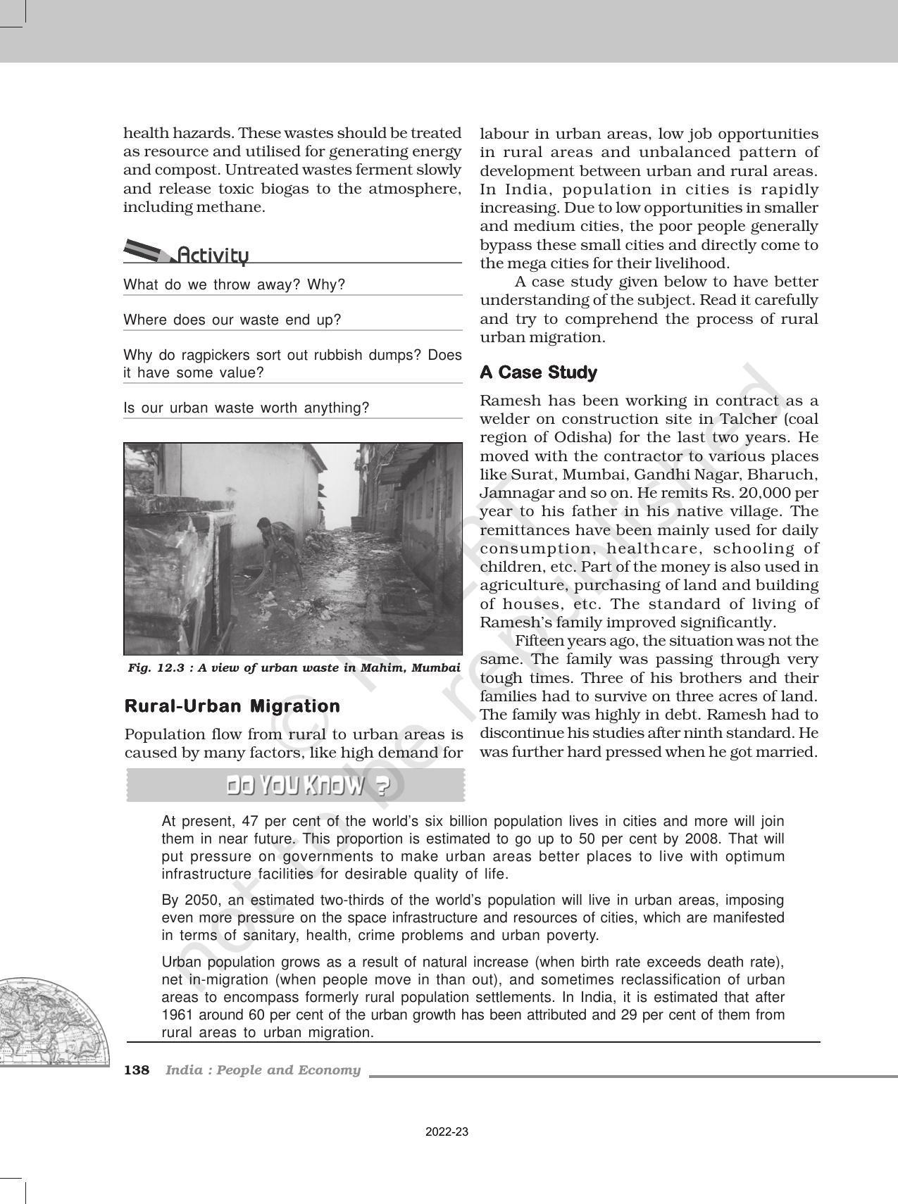 NCERT Book for Class 12 Geography (Part-II) Chapter 12 Geographical Perspective on Selected Issues and Problems - Page 6