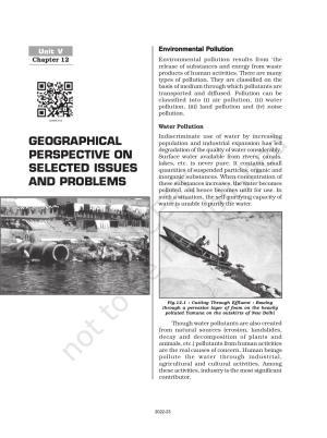 NCERT Book for Class 12 Geography (Part-II) Chapter 12 Geographical Perspective on Selected Issues and Problems