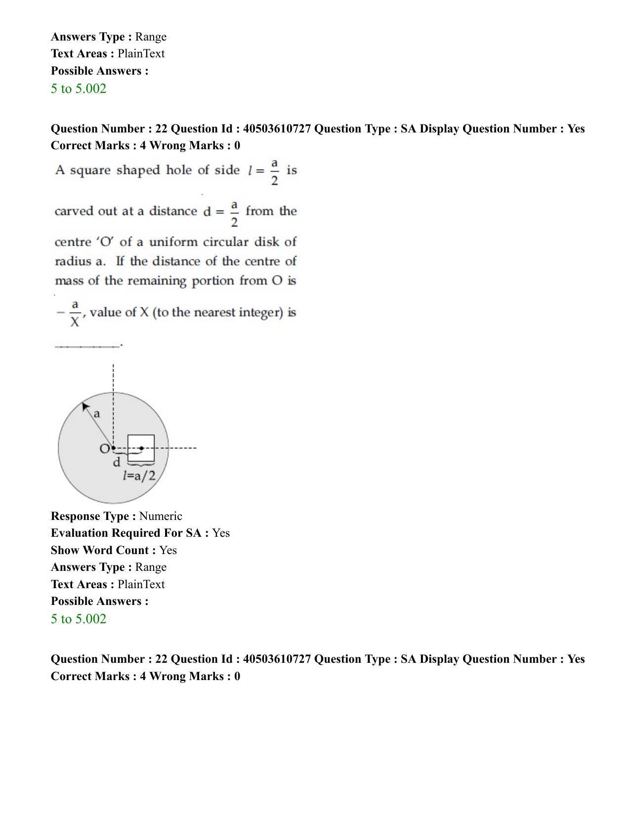 JEE Main 2020 Paper I Question Paper (2nd Sep 2020 Shift 2) with key - Page 29
