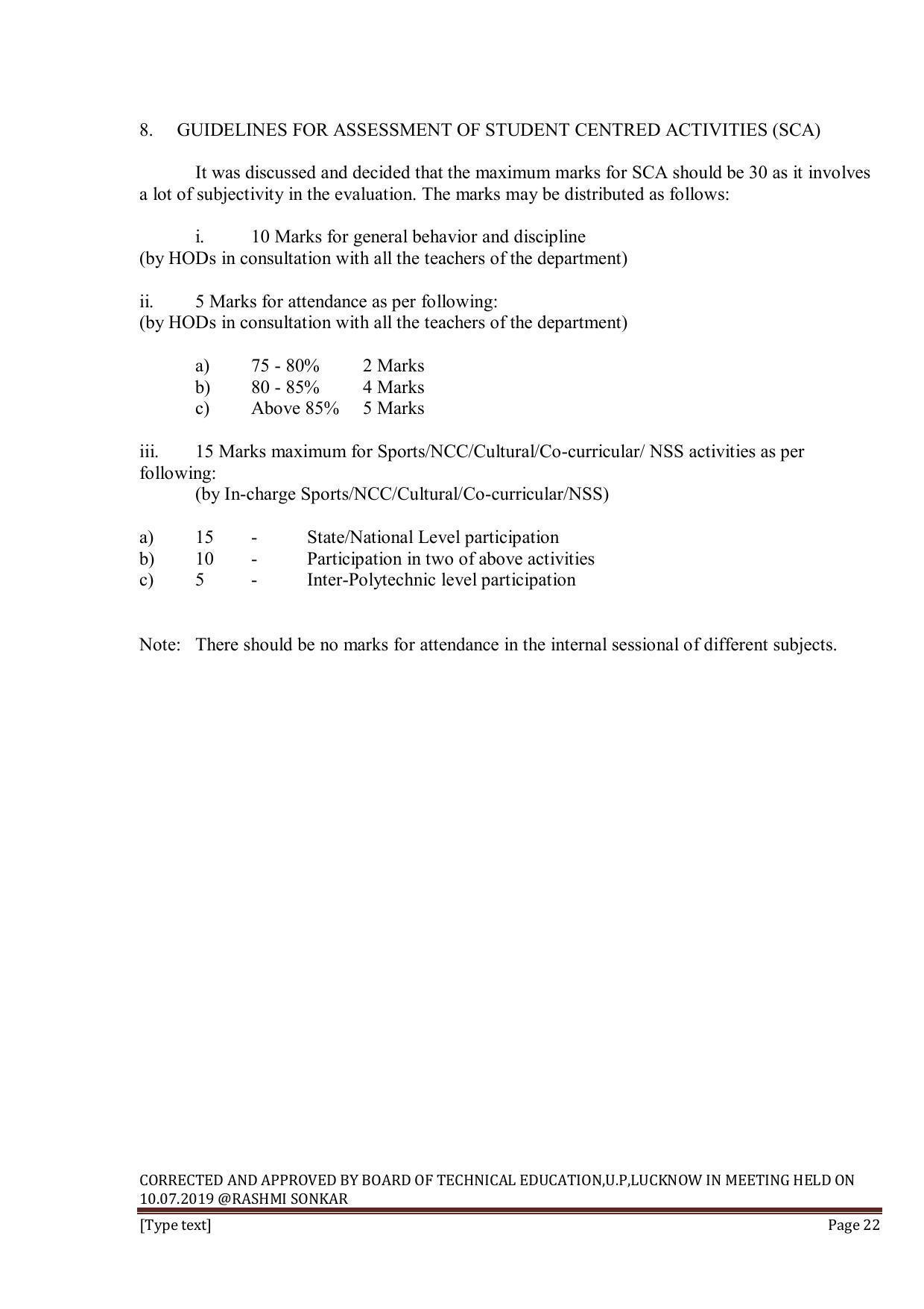 EFFECTIVE FROM JULY 2019-20 - SIX SEMESTER DIPLOMA COURSE IN INFORMATION TECHNOLOGY - Page 22