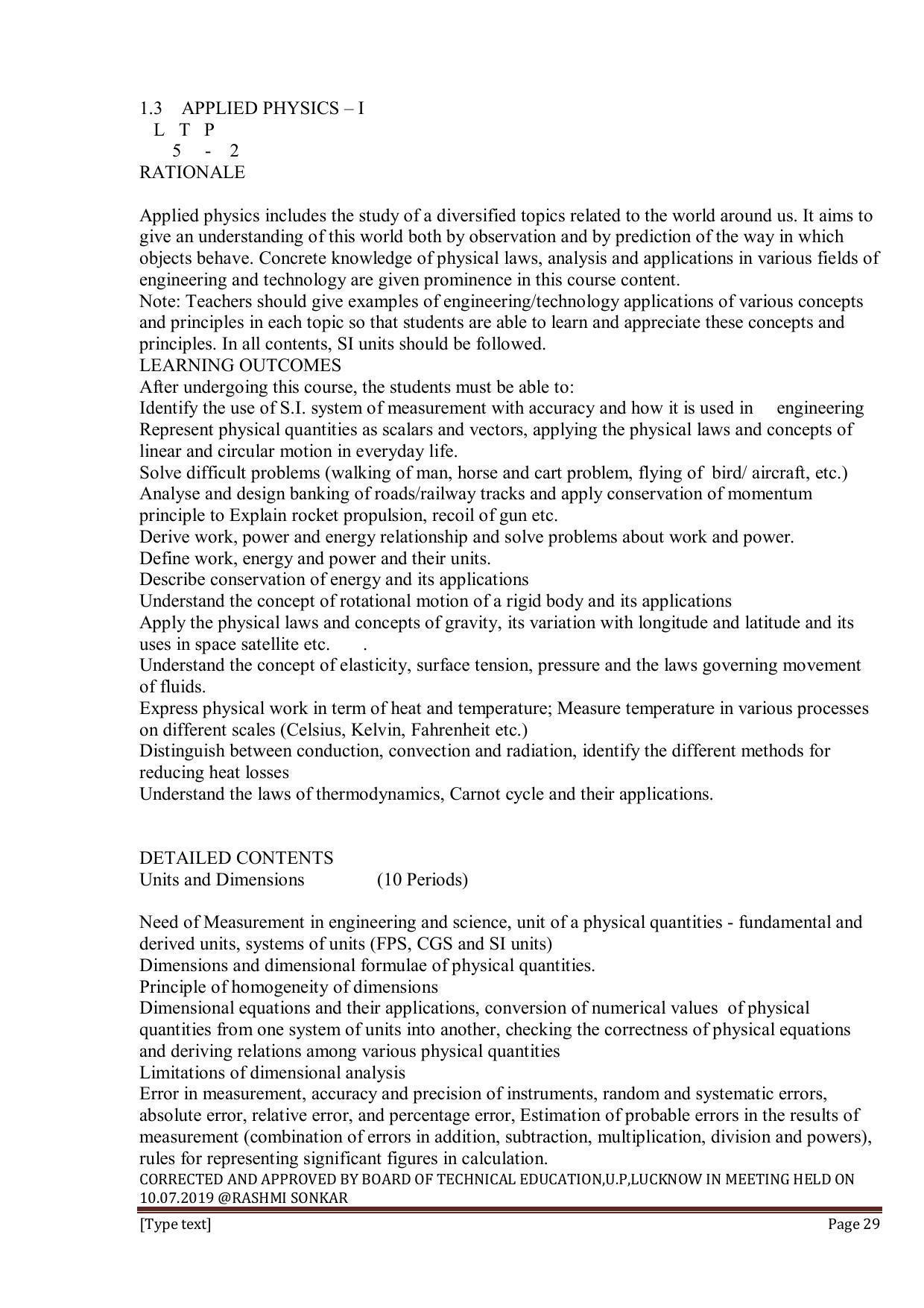 EFFECTIVE FROM JULY 2019-20 - SIX SEMESTER DIPLOMA COURSE IN INFORMATION TECHNOLOGY - Page 29