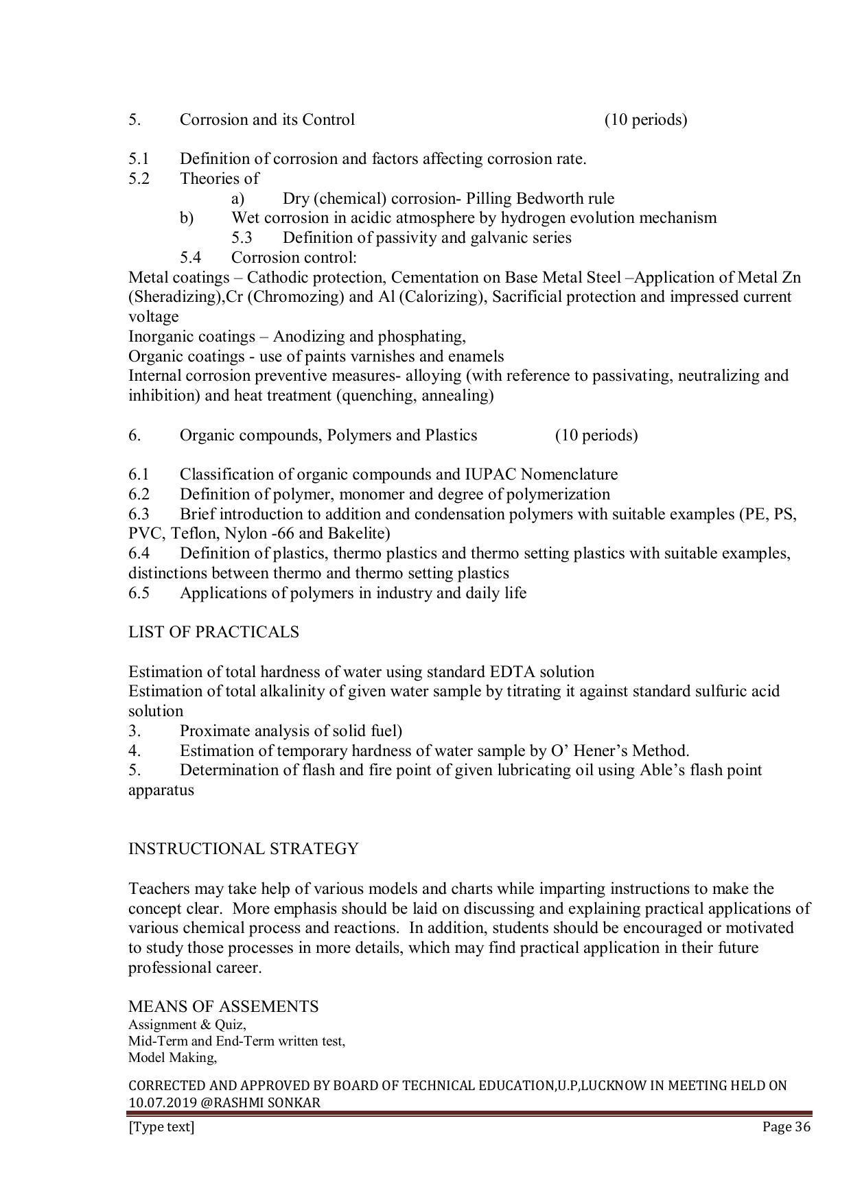 EFFECTIVE FROM JULY 2019-20 - SIX SEMESTER DIPLOMA COURSE IN INFORMATION TECHNOLOGY - Page 36