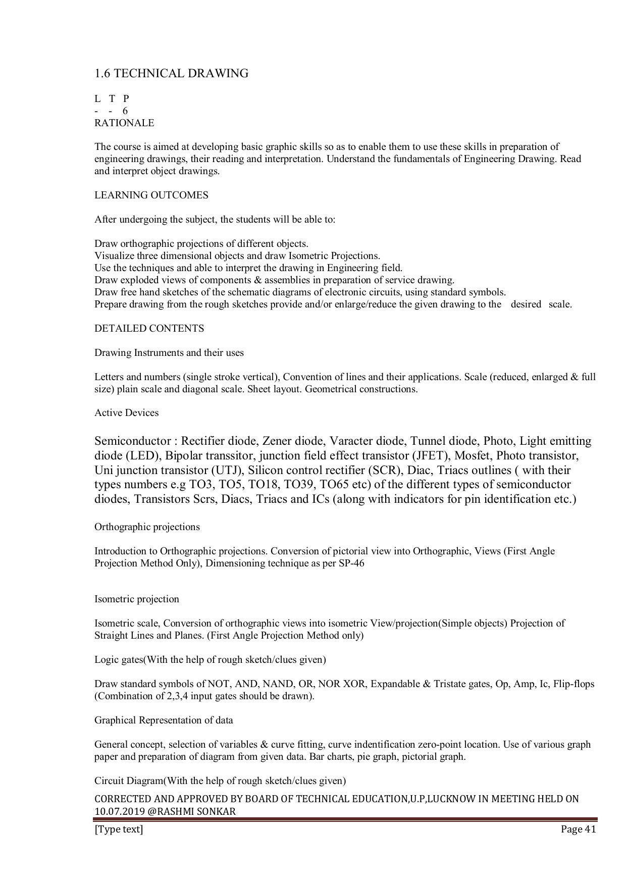 EFFECTIVE FROM JULY 2019-20 - SIX SEMESTER DIPLOMA COURSE IN INFORMATION TECHNOLOGY - Page 41