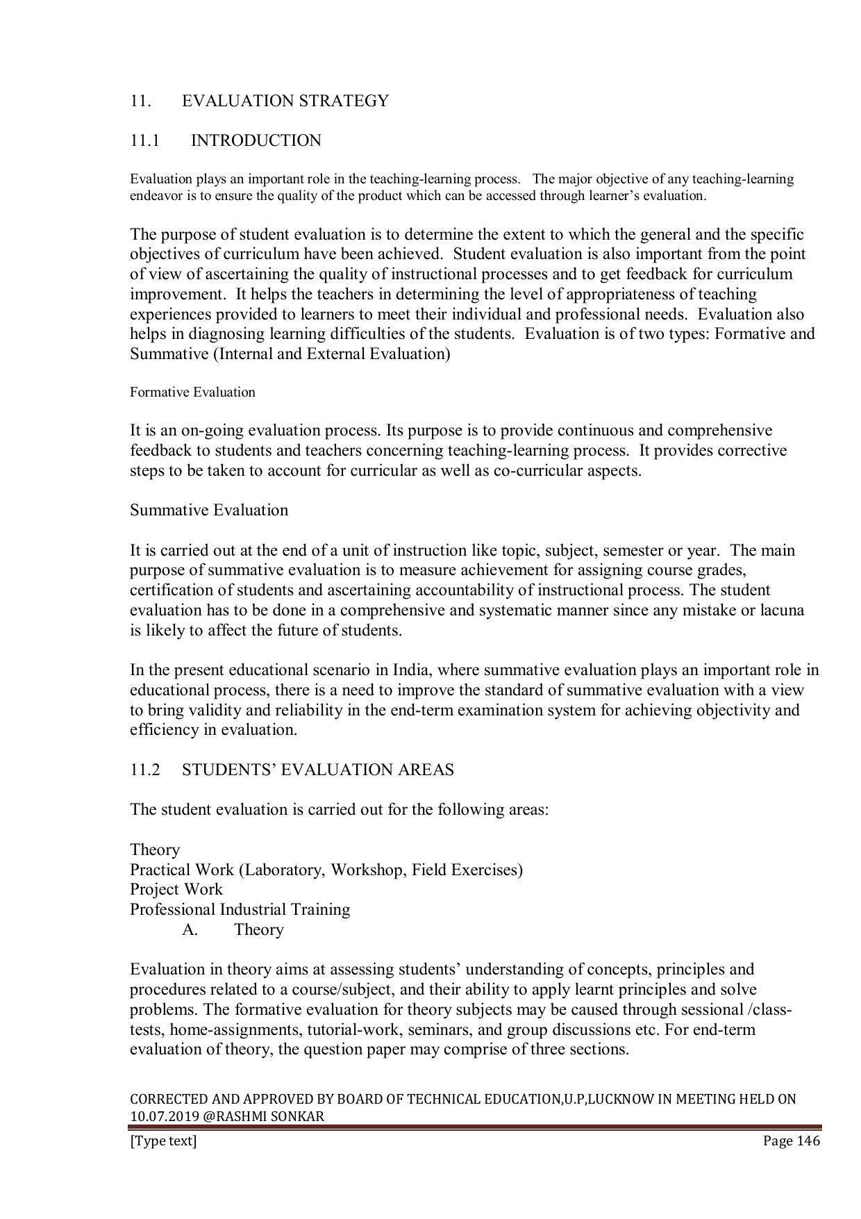 EFFECTIVE FROM JULY 2019-20 - SIX SEMESTER DIPLOMA COURSE IN INFORMATION TECHNOLOGY - Page 146