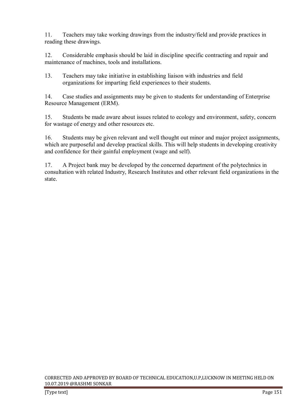 EFFECTIVE FROM JULY 2019-20 - SIX SEMESTER DIPLOMA COURSE IN INFORMATION TECHNOLOGY - Page 151