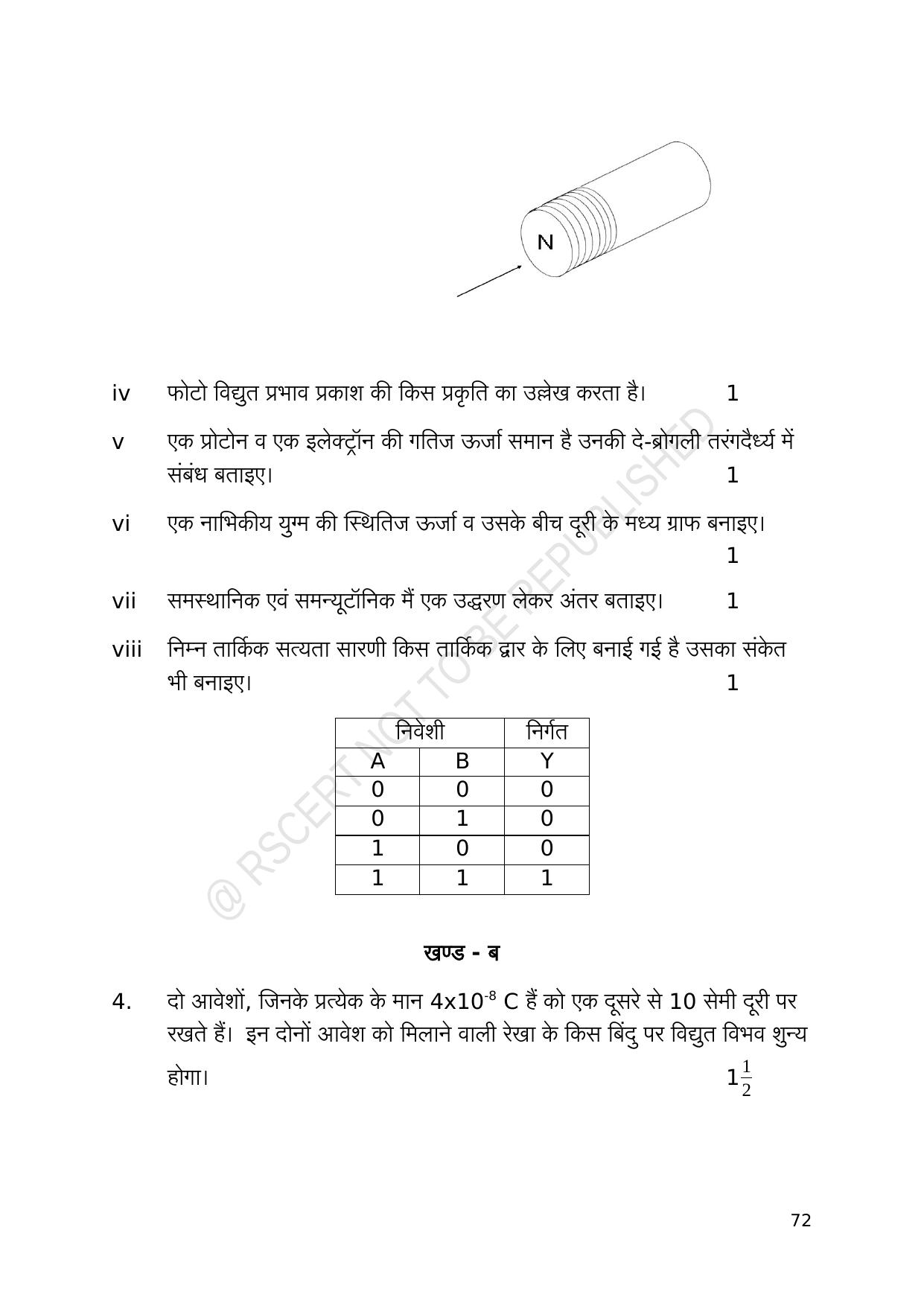 RBSE 2023 Class 12 Physics Question Bank - Page 72