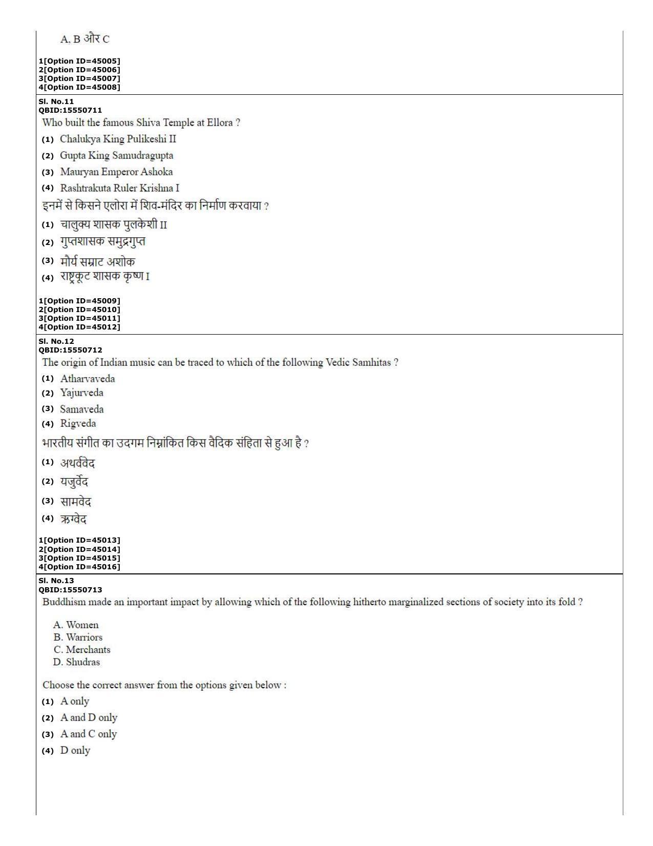 CUET (PG) 2022: PGQP-78 Ancient Indian History, Culture & Arch (11-09-2022) Question Paper - Page 5