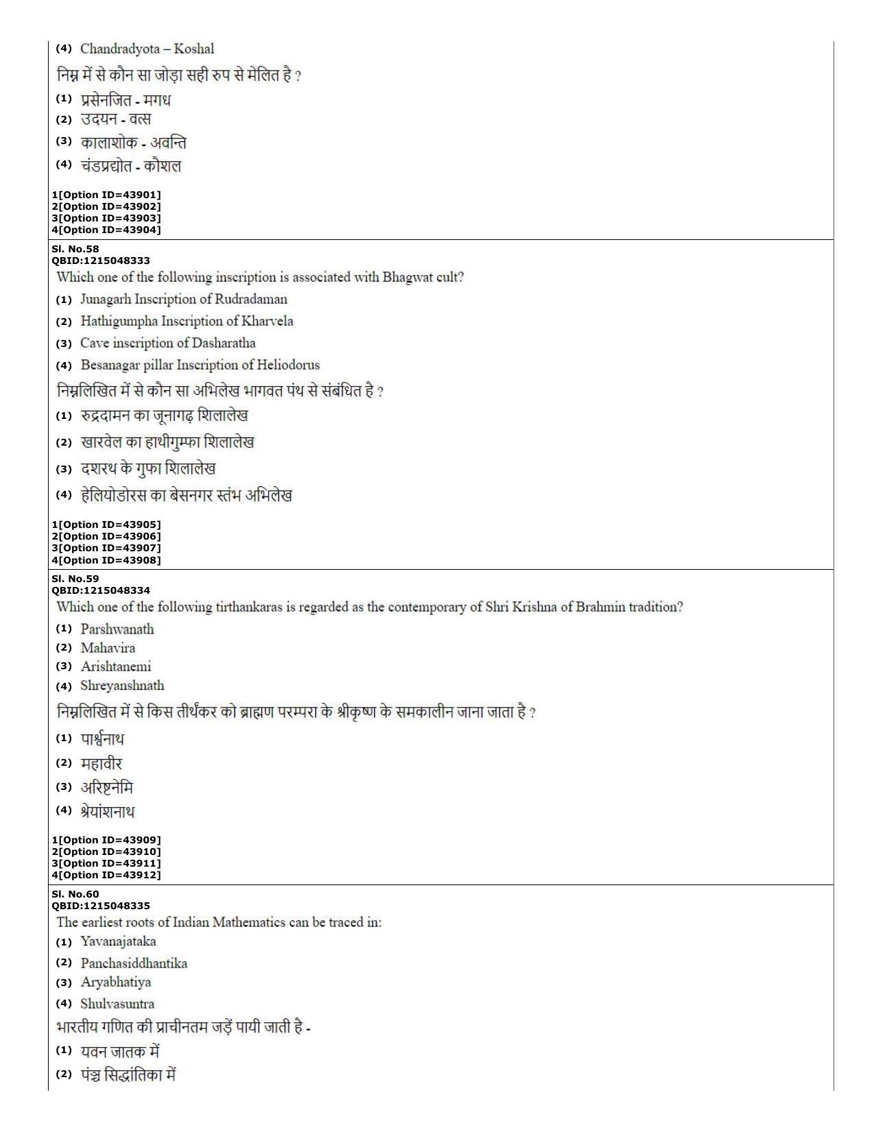 CUET (PG) 2022: PGQP-78 Ancient Indian History, Culture & Arch (11-09-2022) Question Paper - Page 21