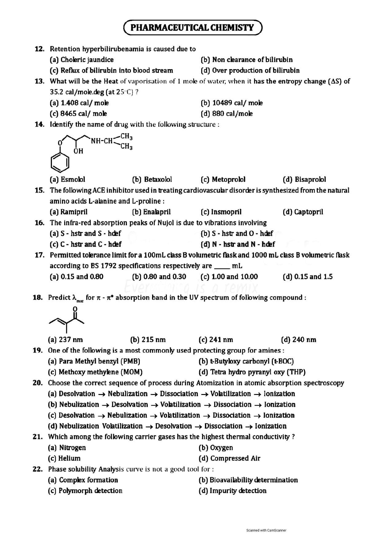 GPAT 2019 Question Papers - Page 2