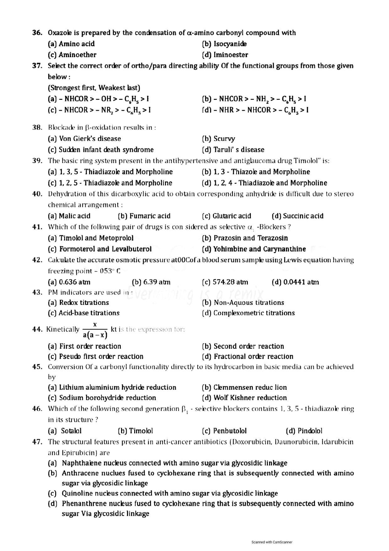 GPAT 2019 Question Papers - Page 4