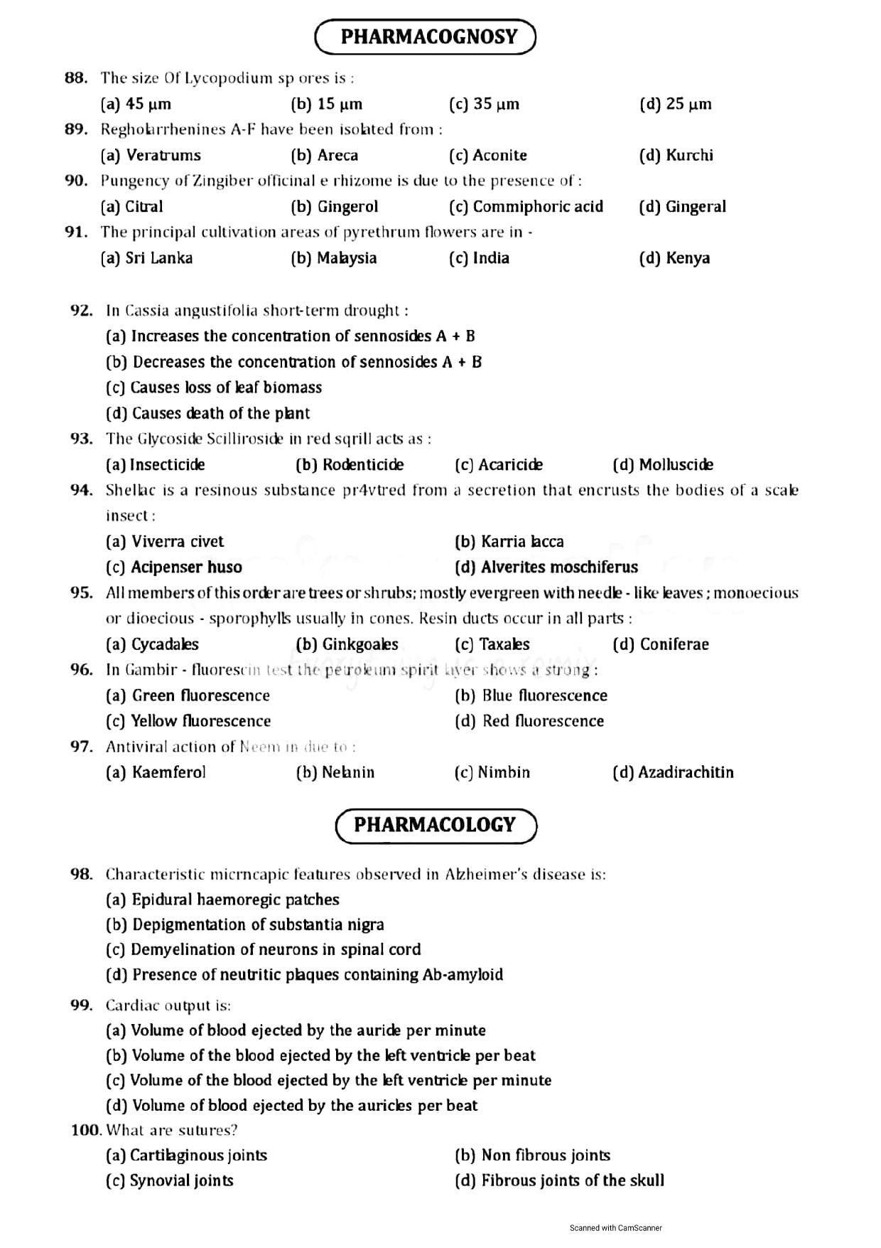 GPAT 2019 Question Papers - Page 8