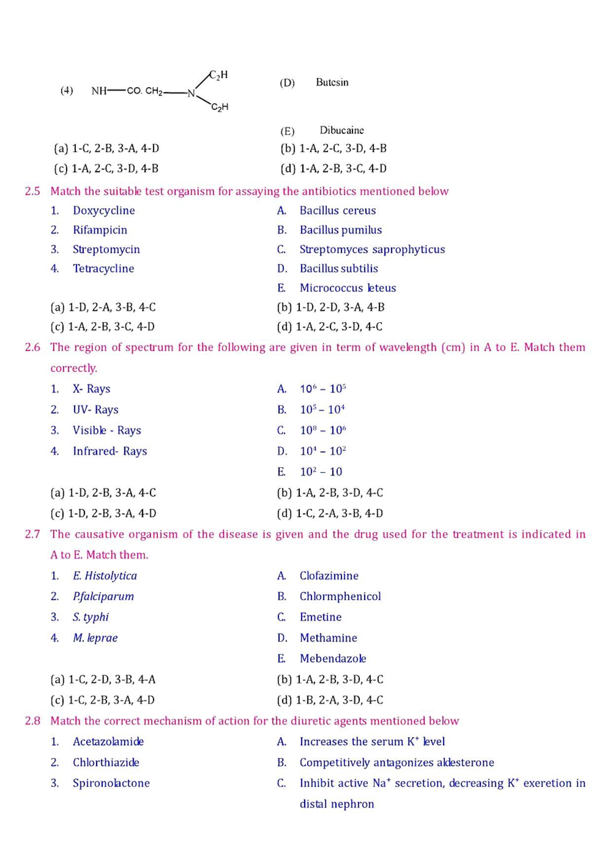 GPAT 1991 Question Paper with Answer Key - Page 7