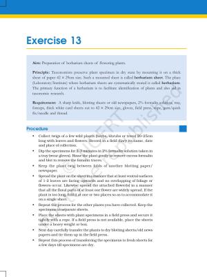NCERT Laboratory Manuals for Class XI Biology - Exercise 13